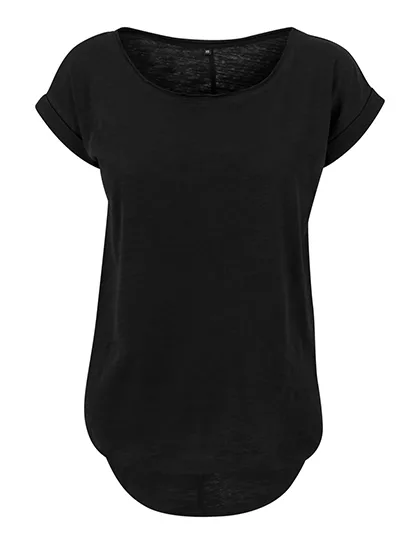 Build Your Brand Ladies´ Long Slub Tee | BY036