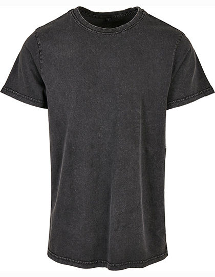 Build Your Brand Acid Washed Round Neck Tee | BY190