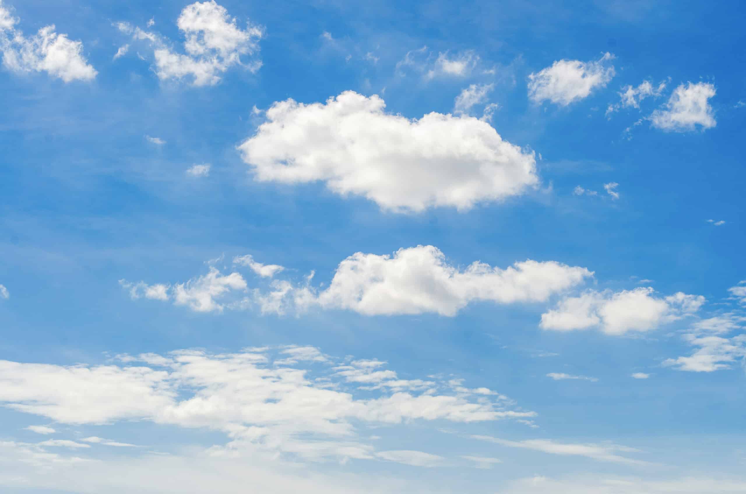 White cloud on sky