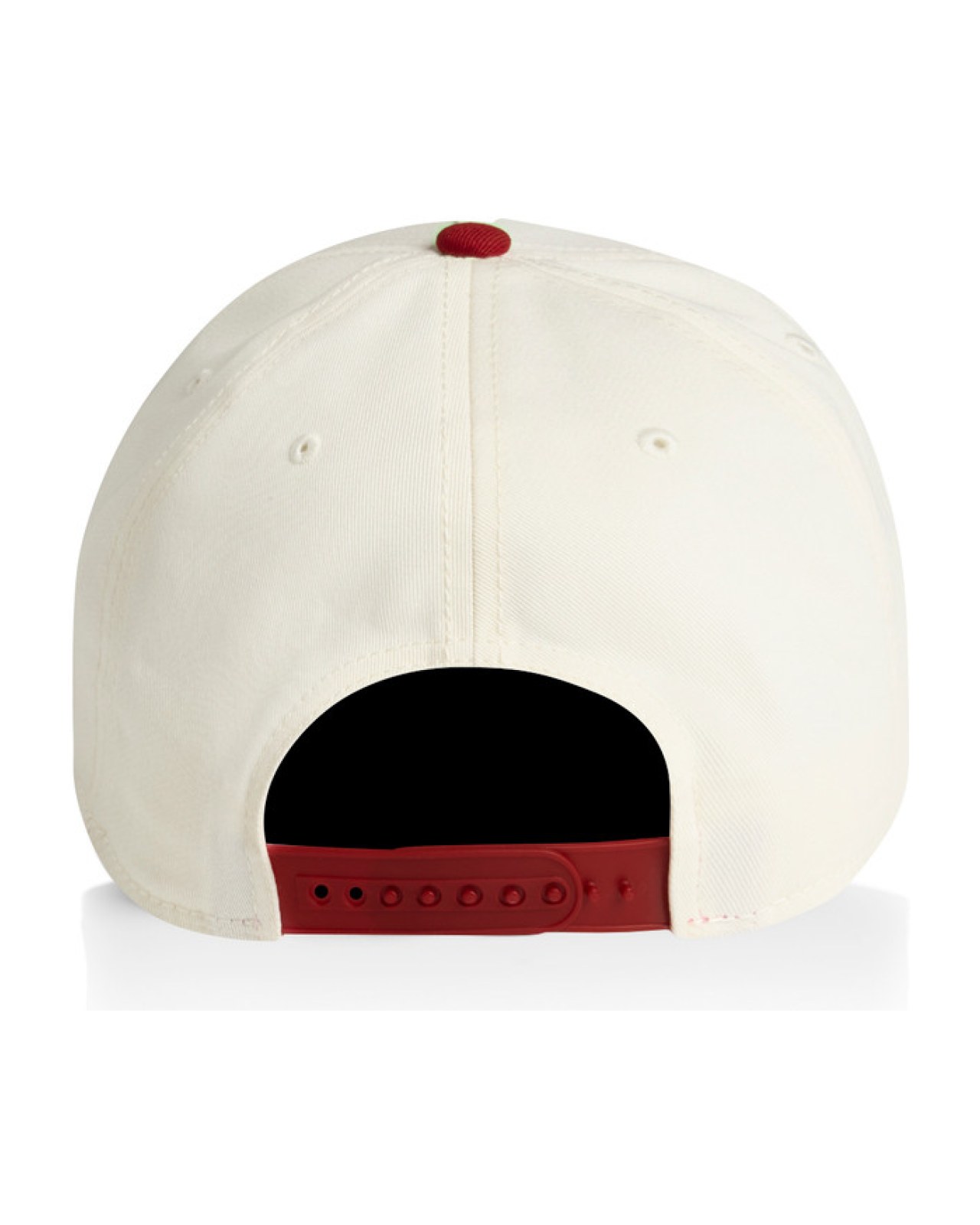 AS Colour 1165 Cap Natural/Cardinal – Rückseite
