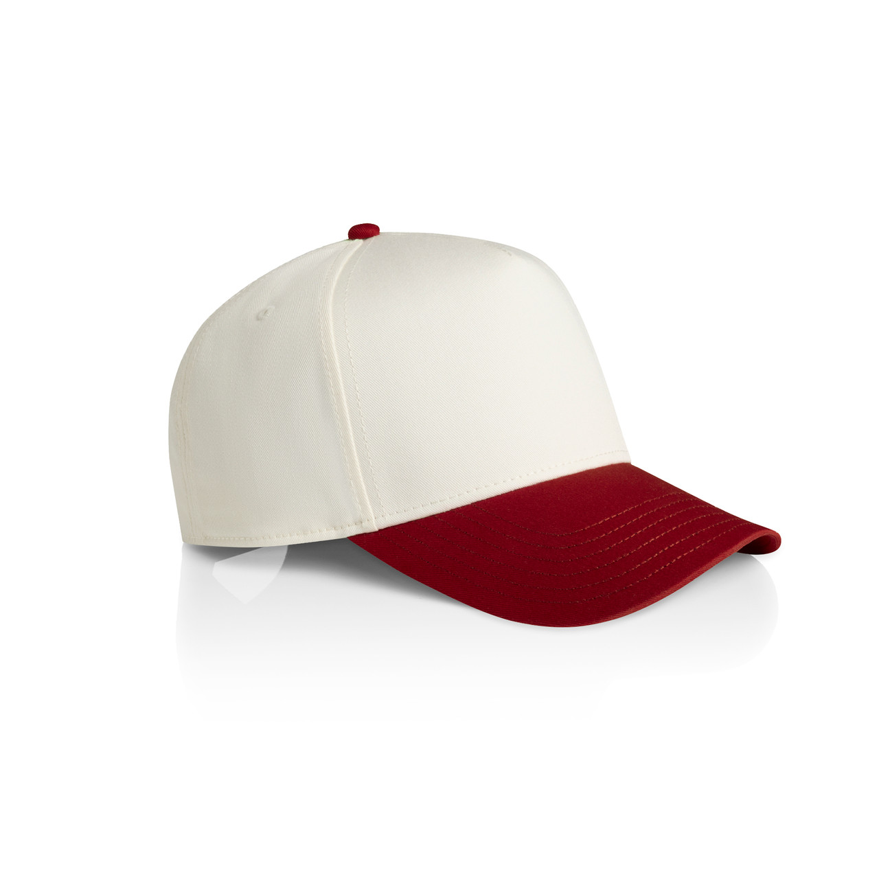 AS Colour 1165 Cap Natural/Cardinal – Seitenansicht