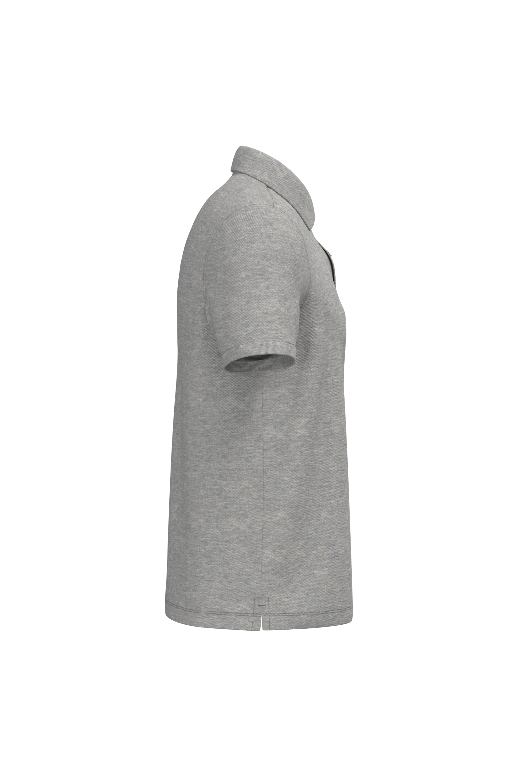 Native Spirit NS207 Bio-Poloshirt Moon Grey Heather – Seitenansicht