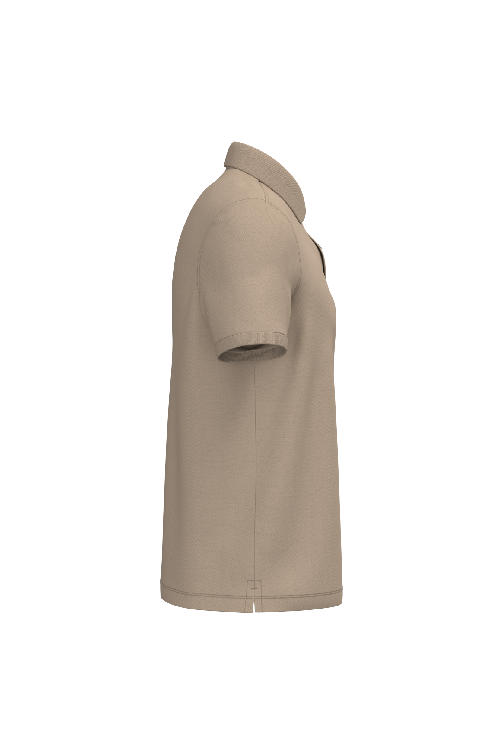 Native Spirit NS207 Bio-Poloshirt Wet Sand – Seitenansicht