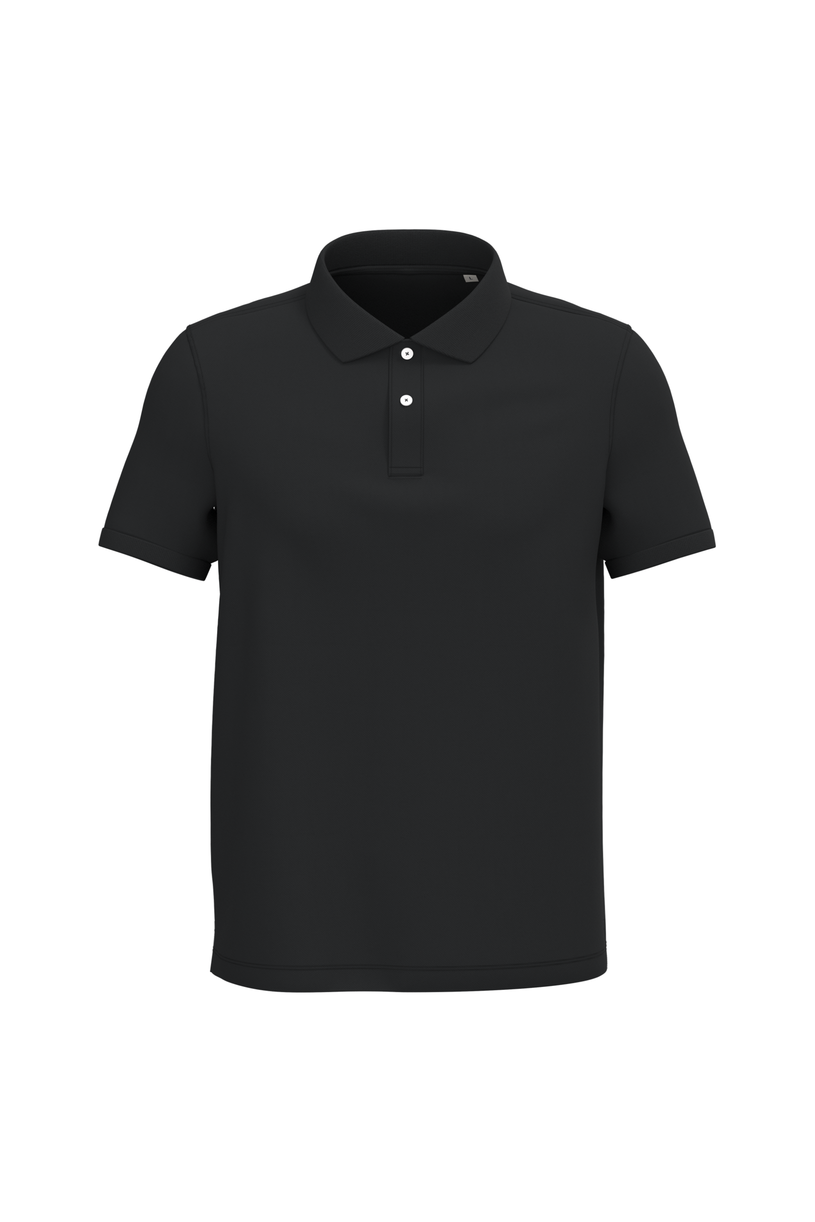 PS_NS207_BLACK.png Native Spirit NS207 Bio-Poloshirt Black – Vorderseite