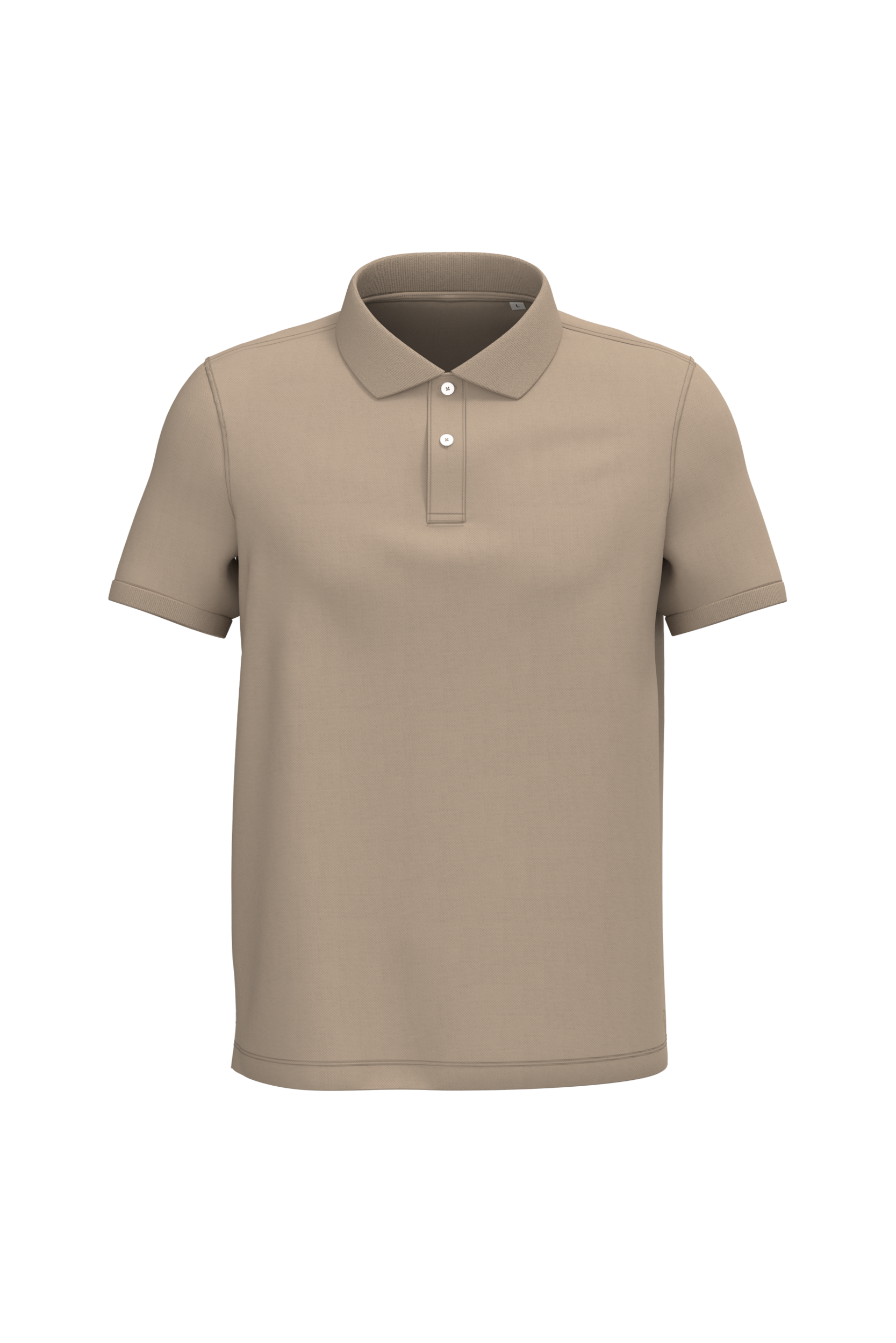 Native Spirit NS207 Bio-Poloshirt Wet Sand – Vorderseite