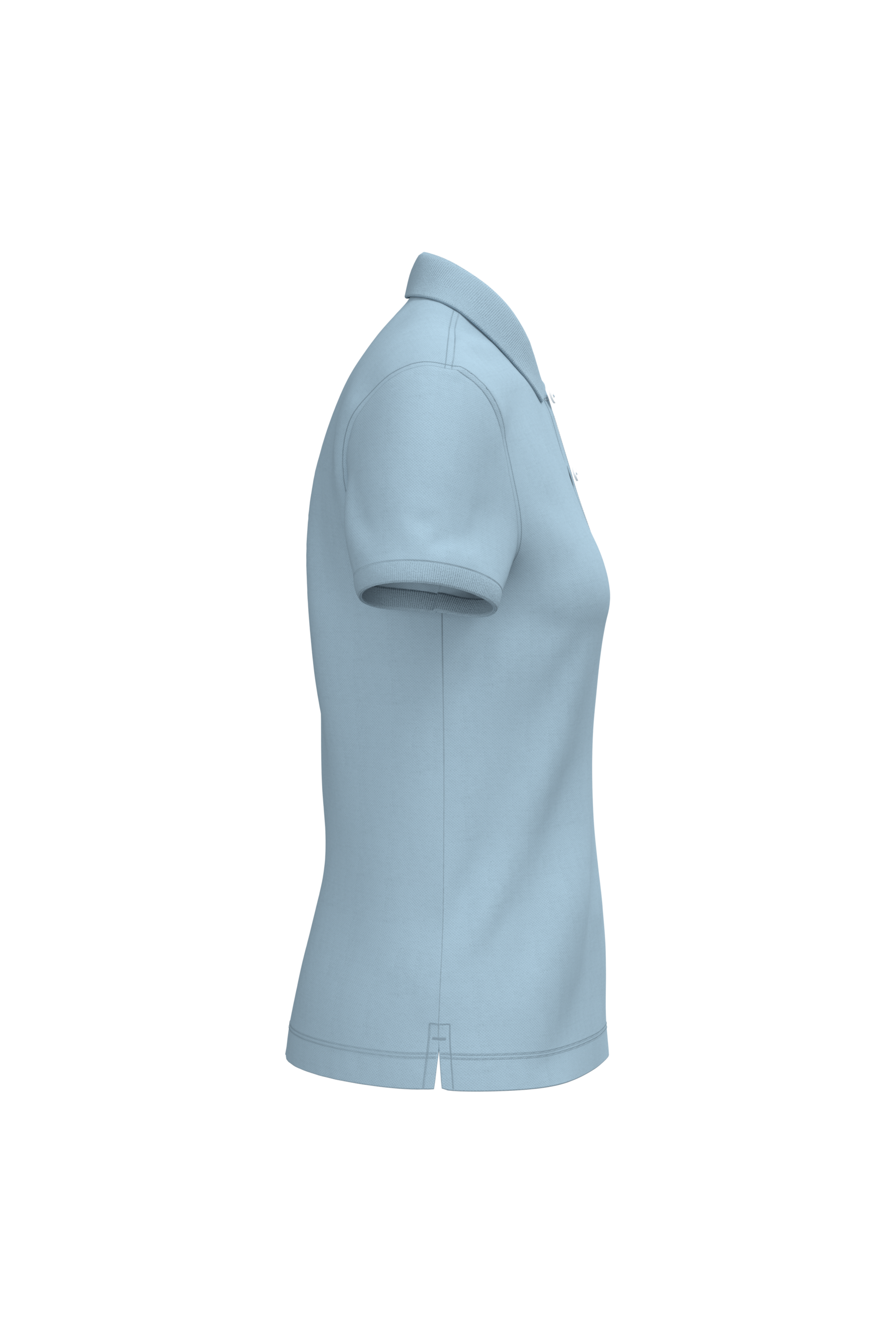 Native Spirit NS208 Bio-Poloshirt Aquamarine – Seitenansicht
