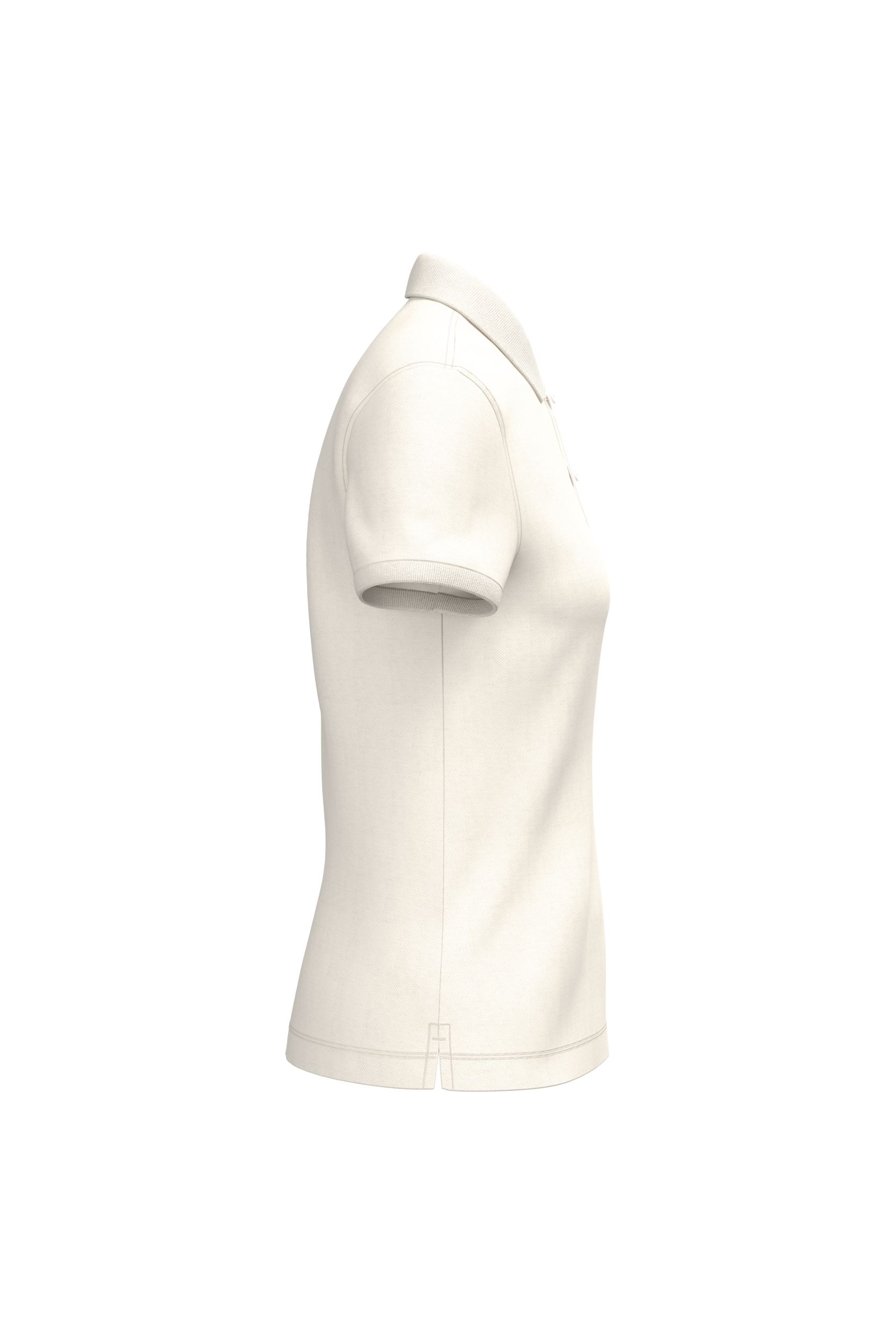 Native Spirit NS208 Bio-Poloshirt Ivory – Seitenansicht