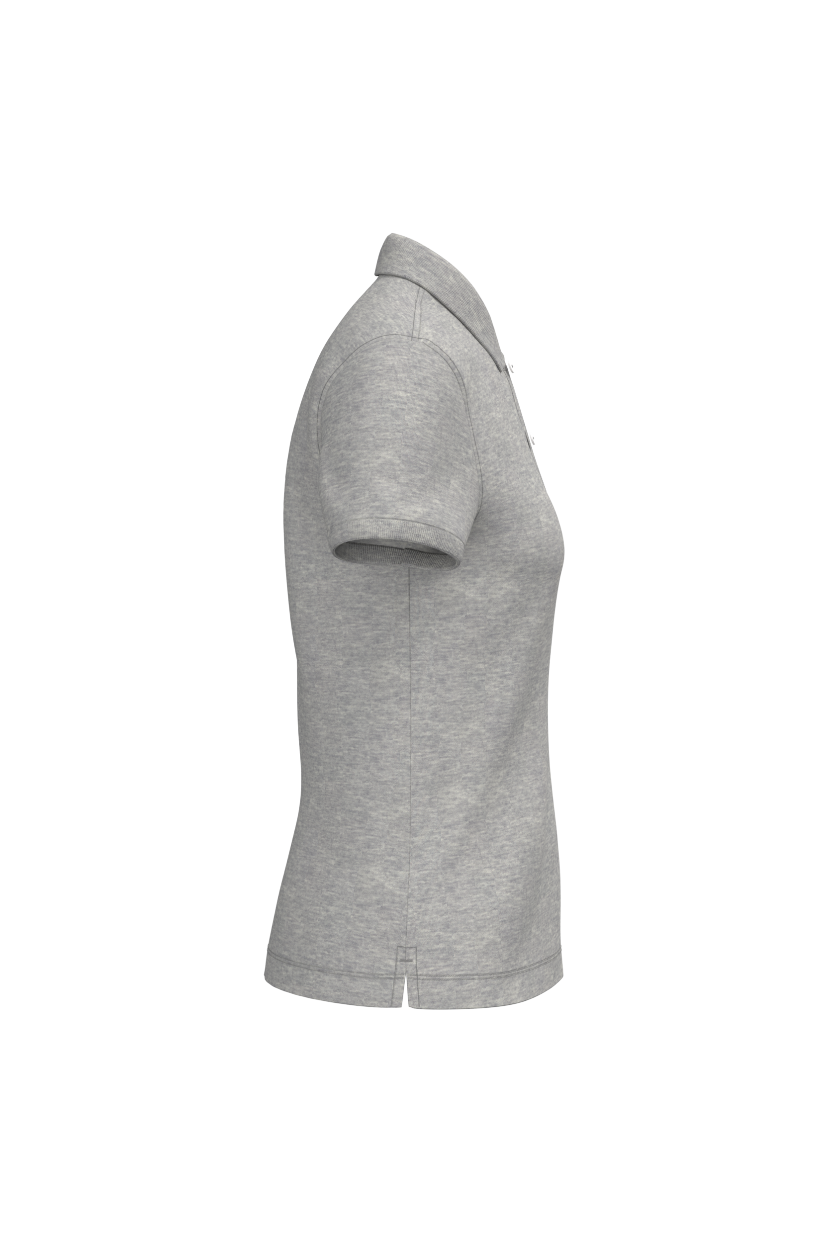 PS_NS208-S_MOONGREYHEATHER.png Native Spirit NS208 Bio-Poloshirt Moon Grey Heather – Seitenansicht