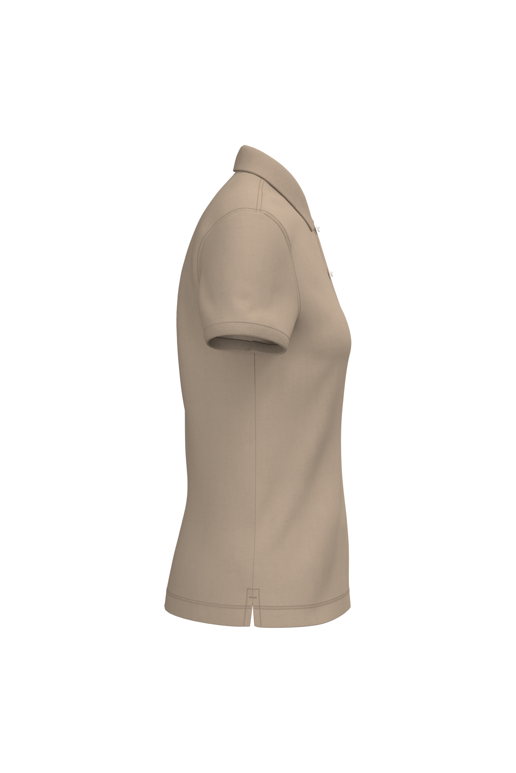 Native Spirit NS208 Bio-Poloshirt Wet Sand – Seitenansicht