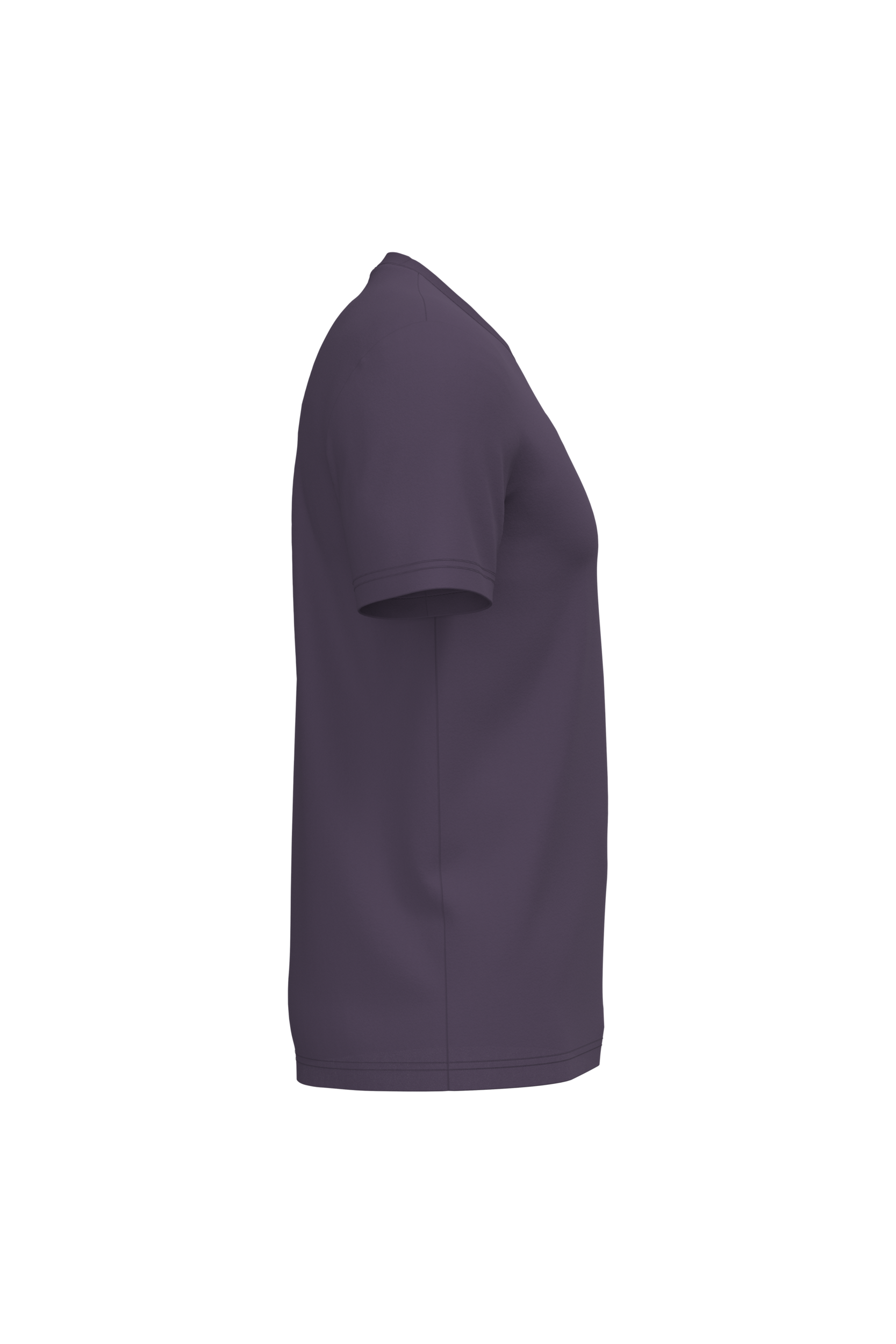 Native Spirit NS300 Bio-T-Shirt Deep Plum – Seitenansicht