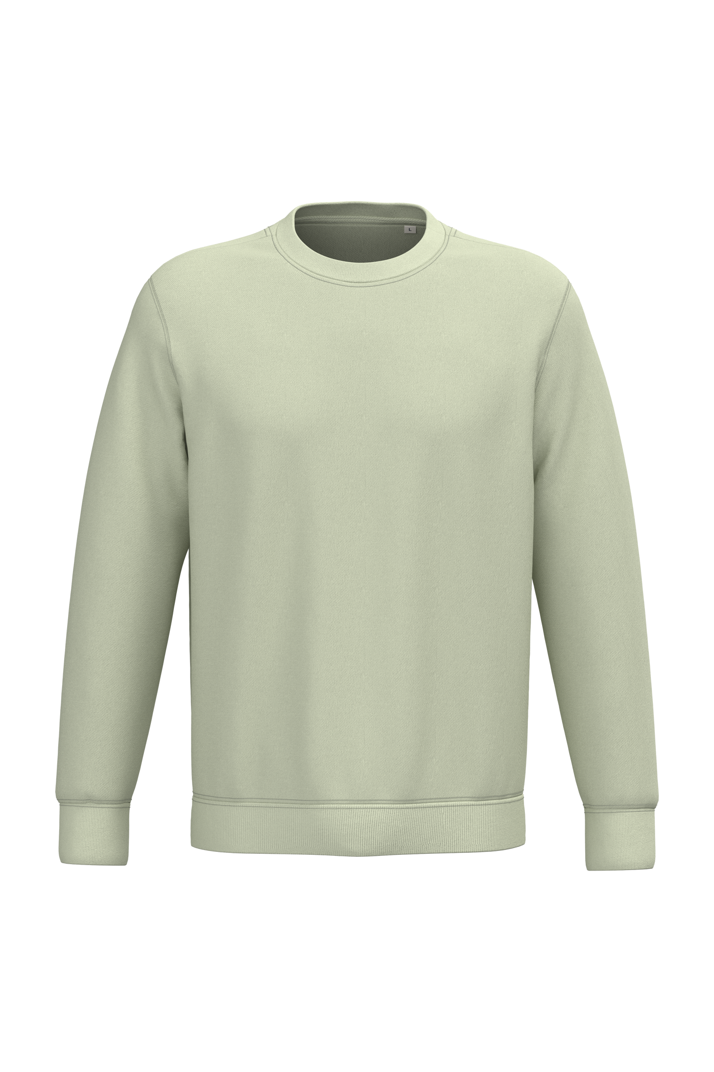 PS_NS400-2_CELADONGREEN.png Native Spirit NS400 Bio-Sweatshirt Celadon Green – Vorderseite