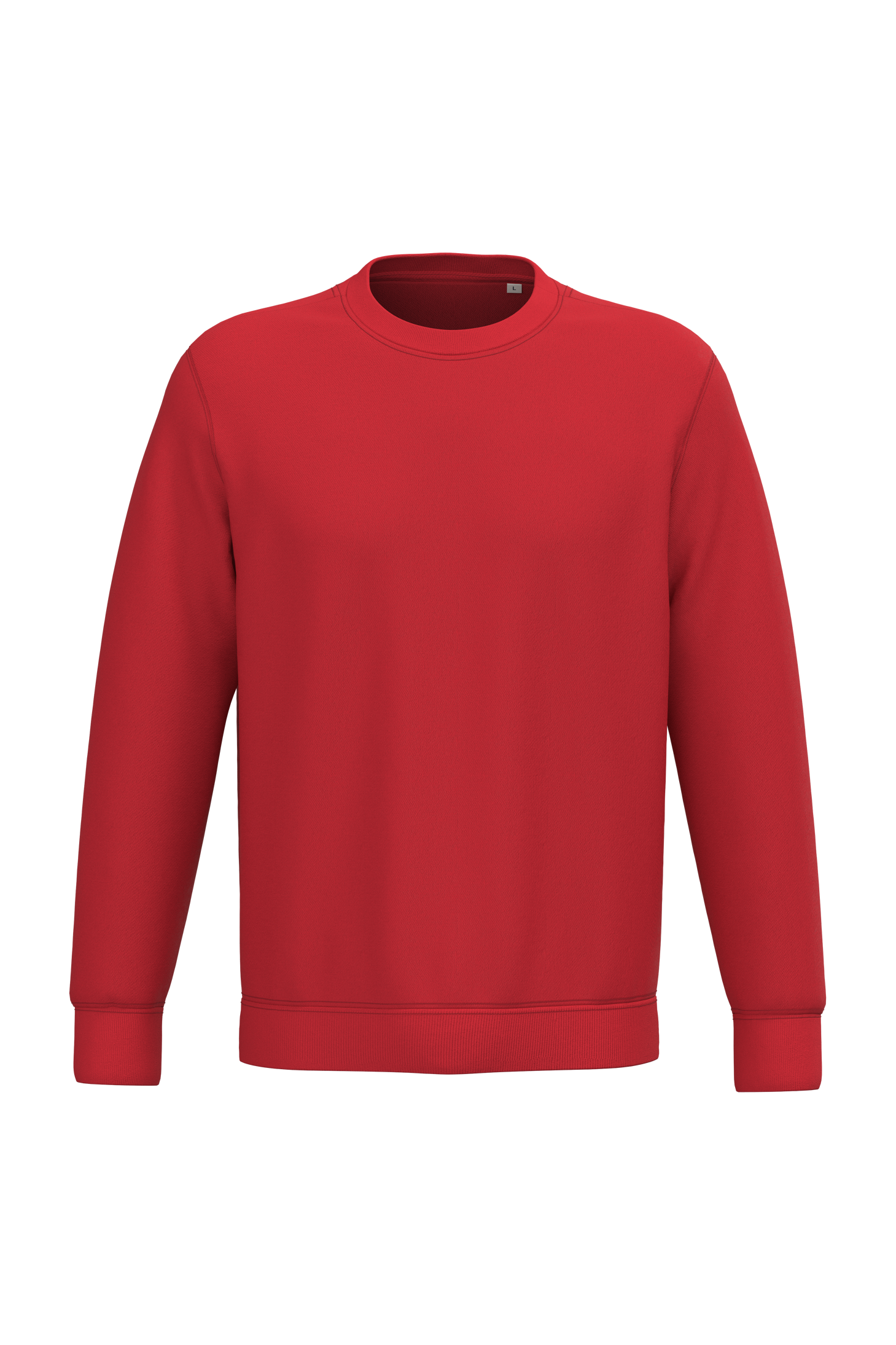 PS_NS400-2_POPPYRED.png Native Spirit NS400 Bio-Sweatshirt Poppy Red – Vorderseite