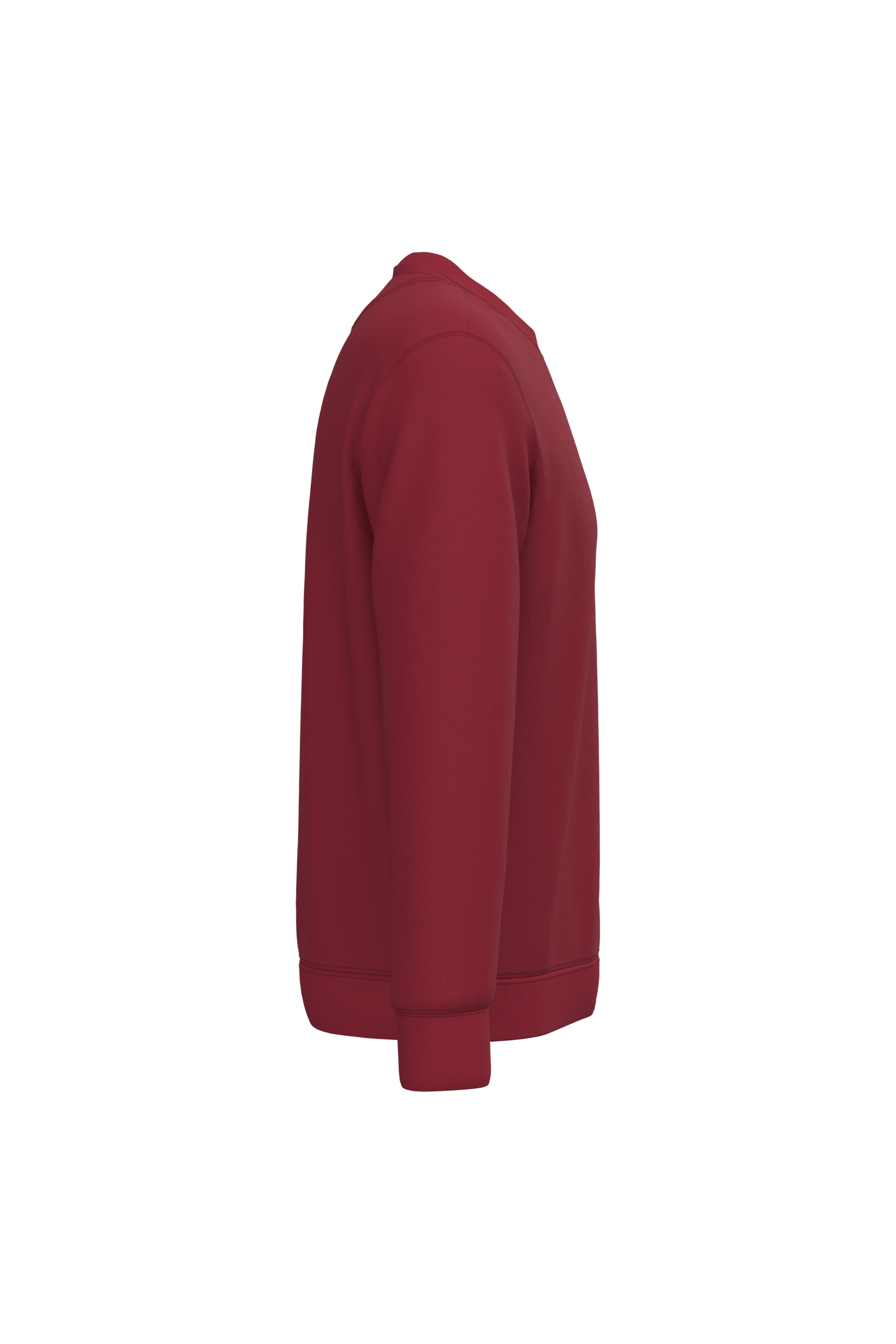 Native Spirit NS400 Bio-Sweatshirt Hibiscus Red – Seitenansicht