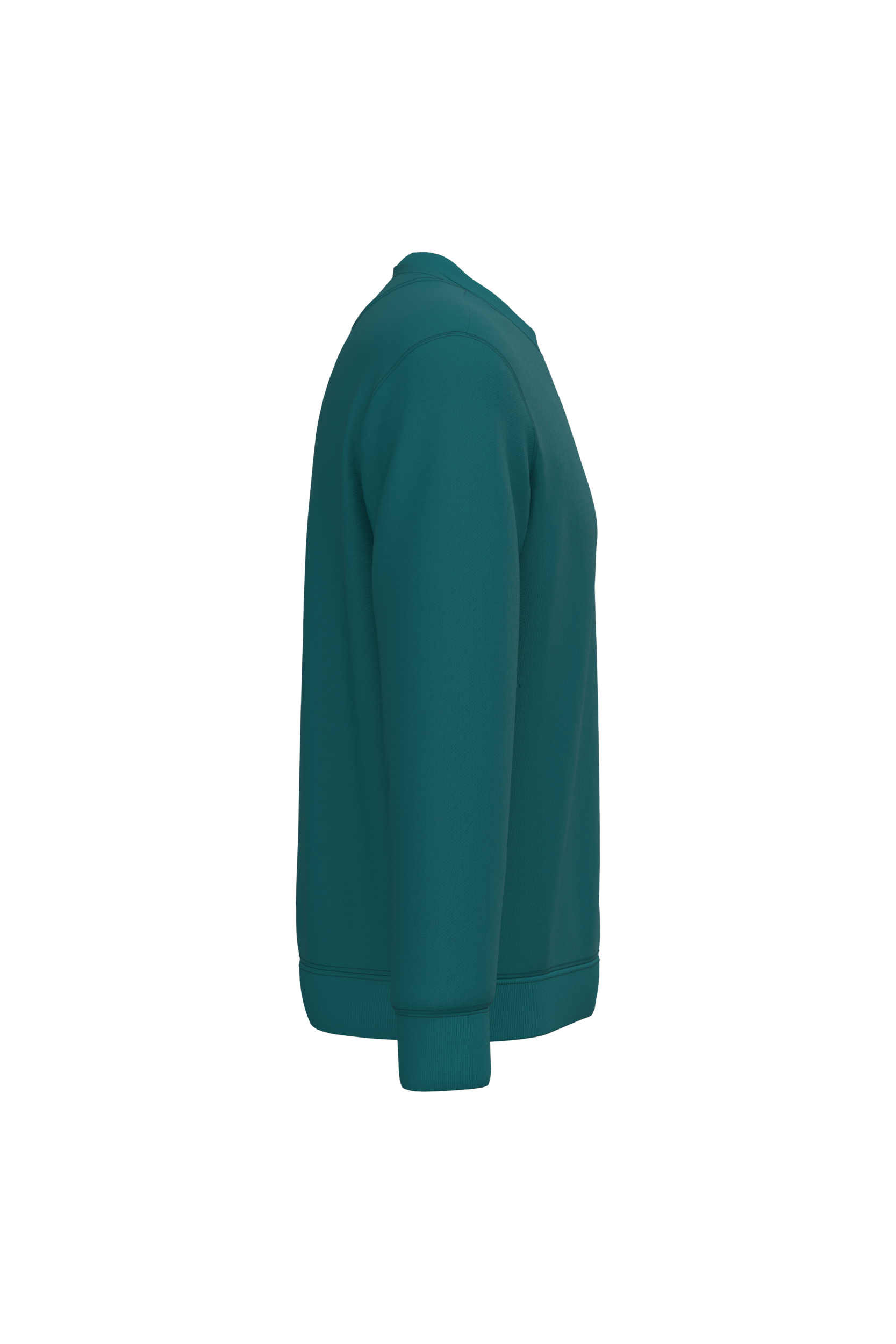 Native Spirit NS400 Bio-Sweatshirt Peacock Green – Seitenansicht