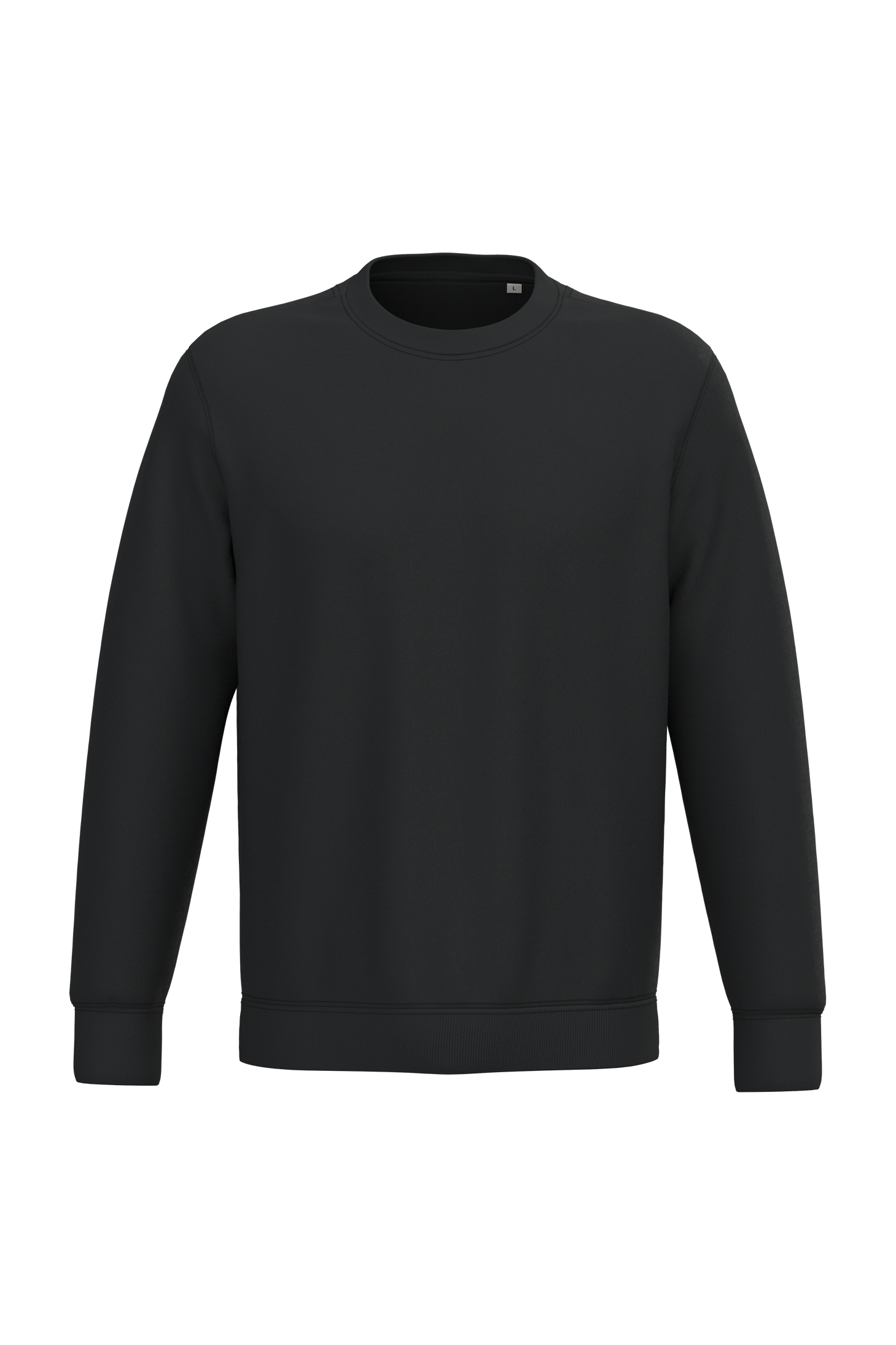 PS_NS400_BLACK.png Native Spirit NS400 Bio-Sweatshirt Black – Vorderseite