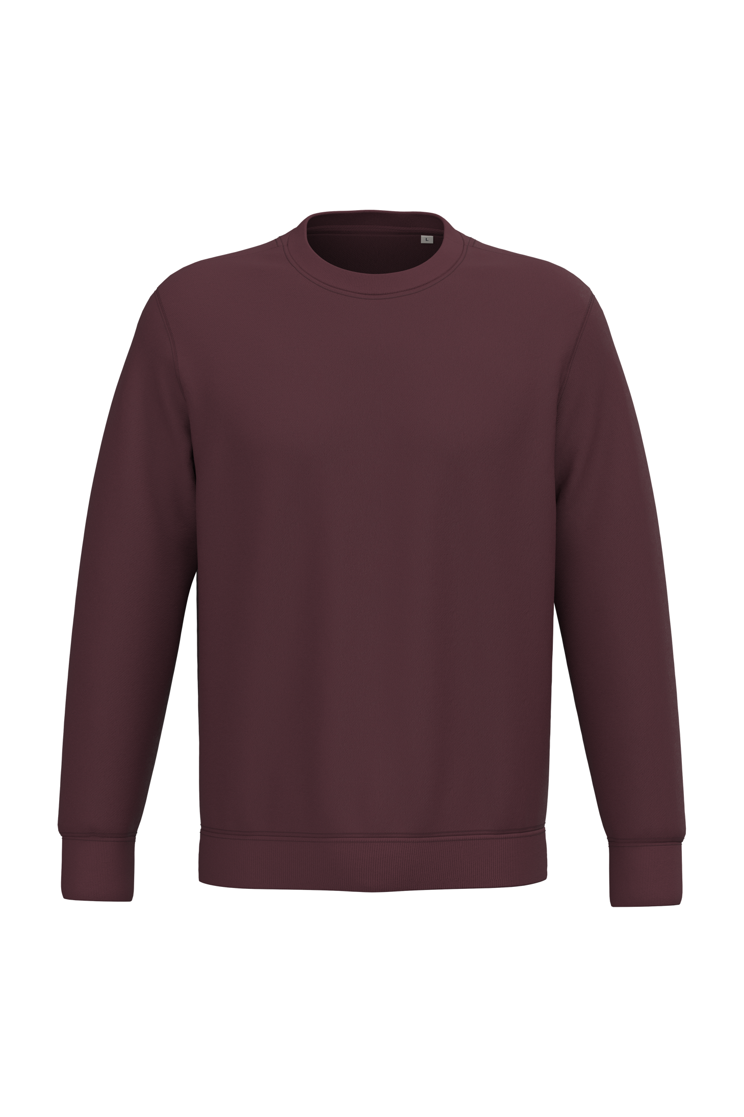 PS_NS400_DARKCHERRY.png Native Spirit NS400 Bio-Sweatshirt Dark Cherry – Vorderseite