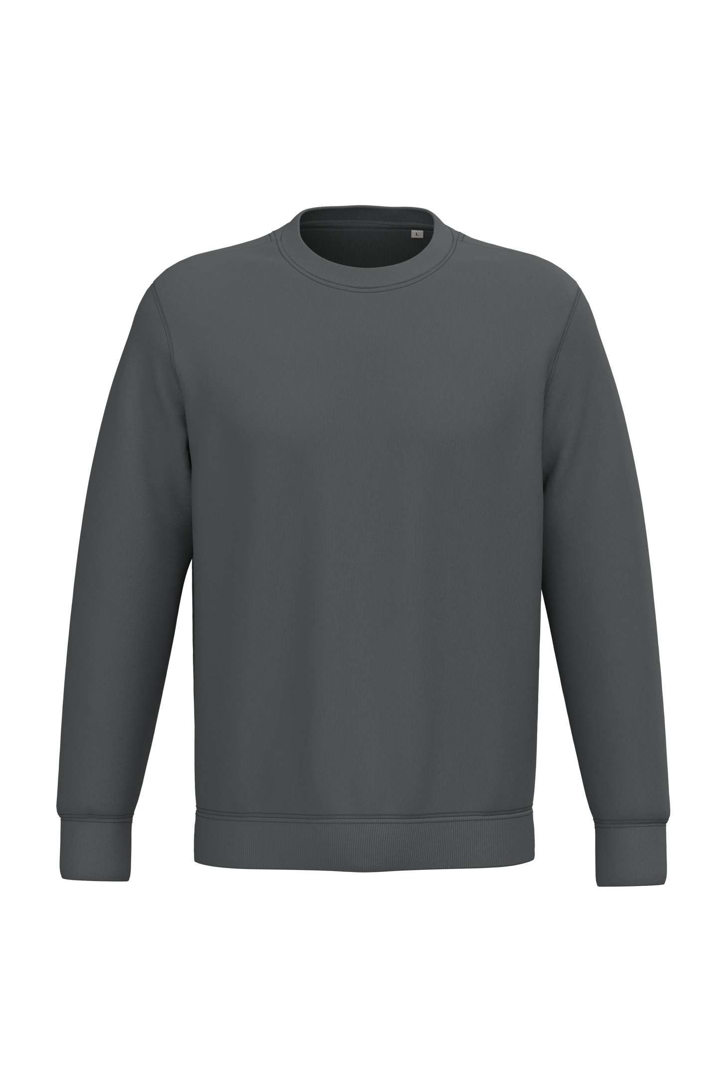 PS_NS400_IRONGREY.png Native Spirit NS400 Bio-Sweatshirt Iron Grey – Vorderseite