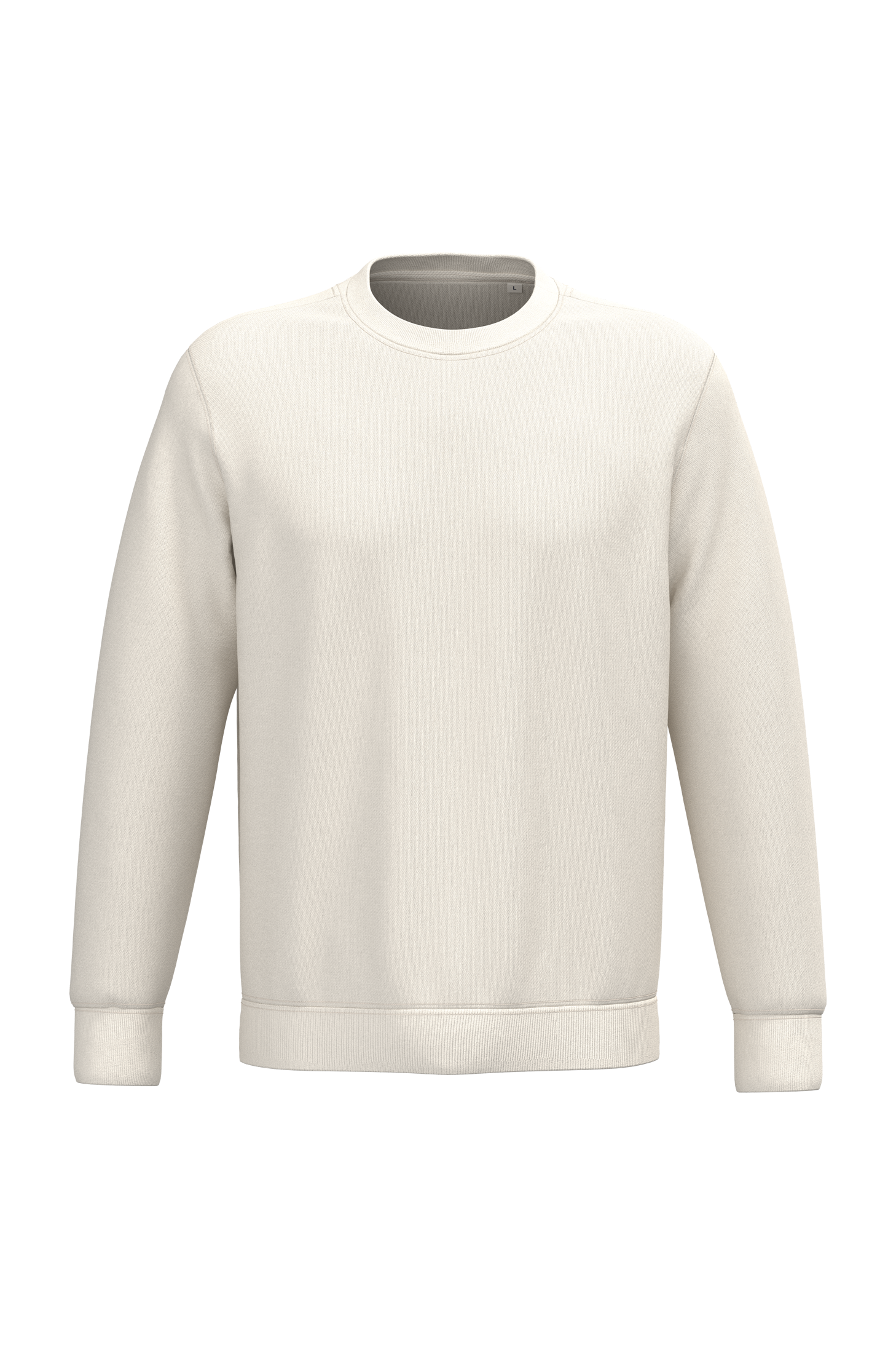 PS_NS400_IVORY.png Native Spirit NS400 Bio-Sweatshirt Ivory – Vorderseite