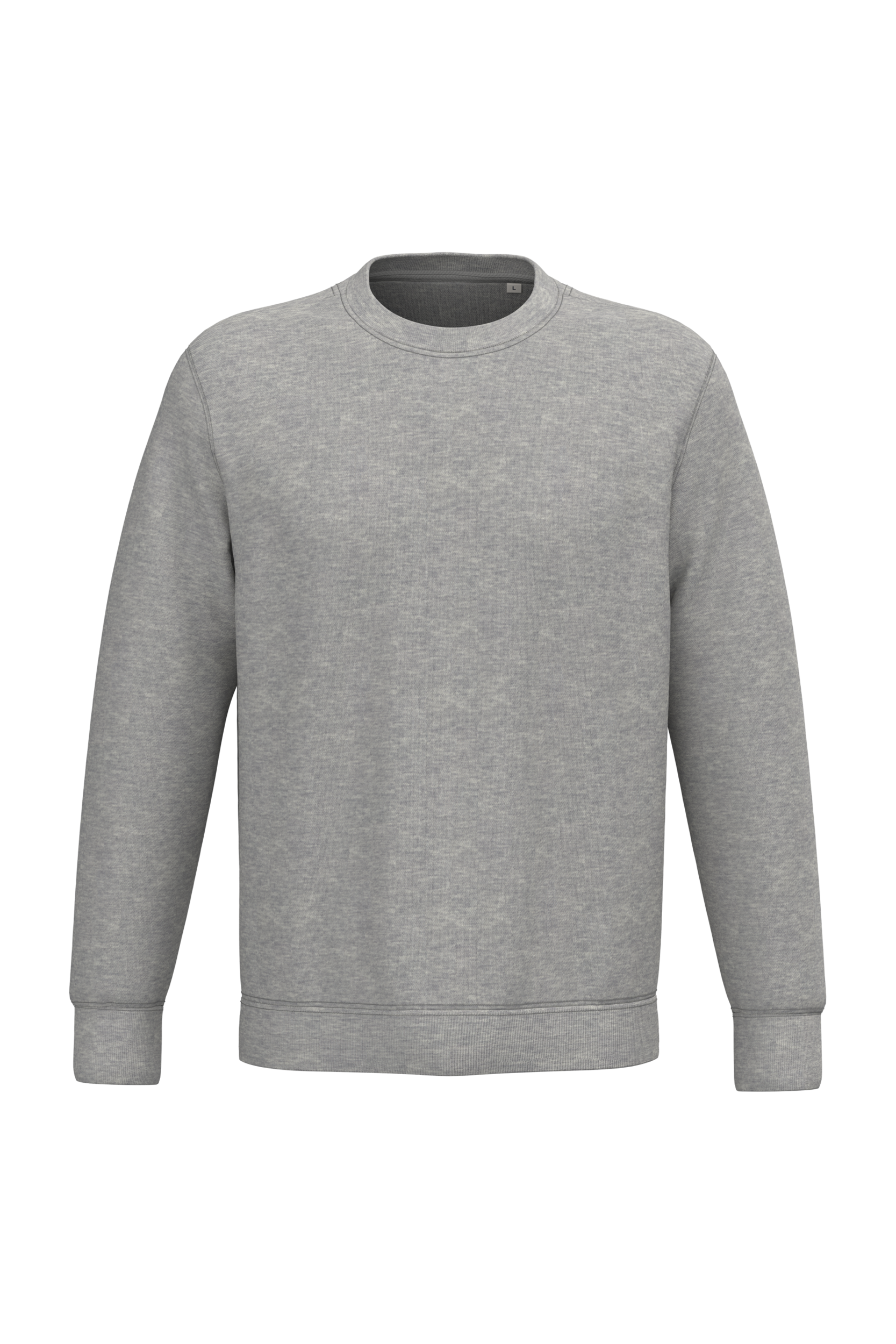Native Spirit NS400 Bio-Sweatshirt Moon Grey Heather – Vorderseite