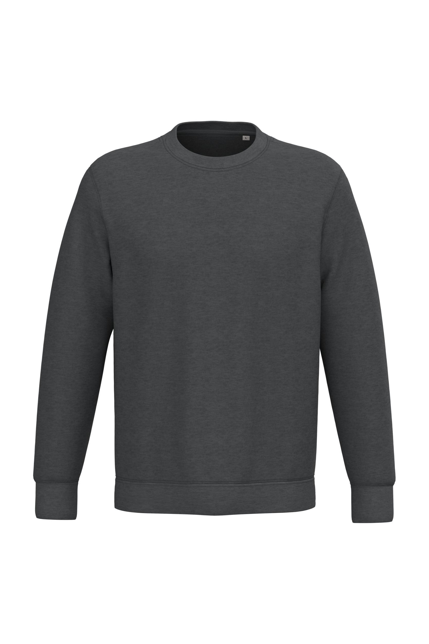 Native Spirit NS400 Bio-Sweatshirt Volcano Grey Heather – Vorderseite