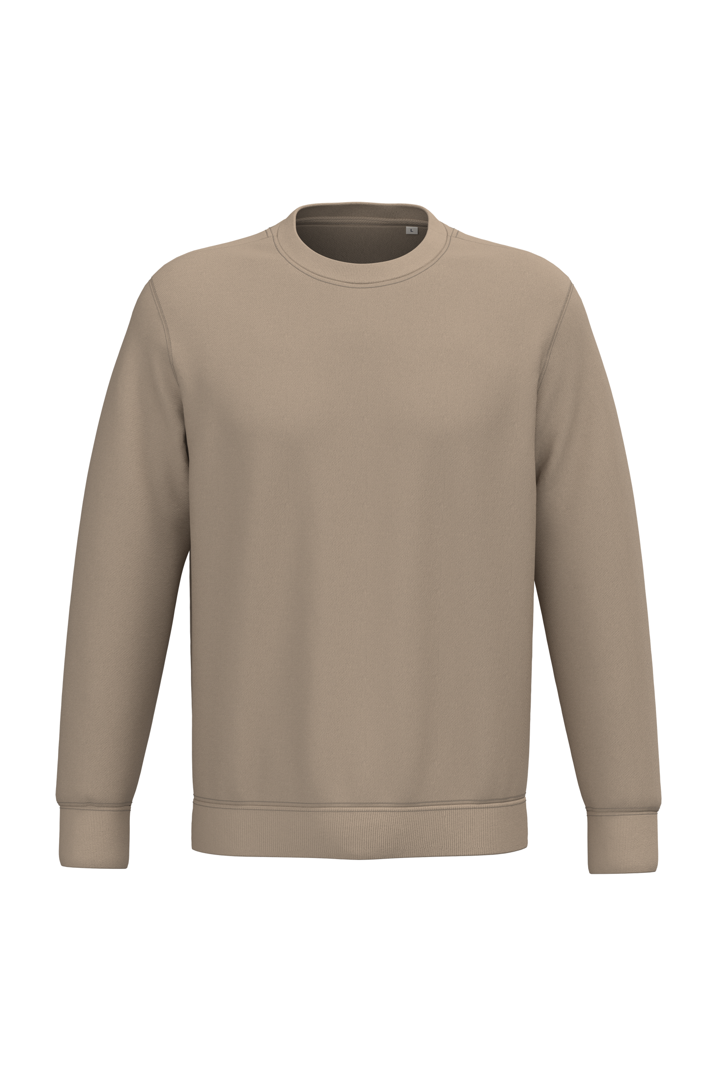 Native Spirit NS400 Bio-Sweatshirt Wet Sand – Vorderseite