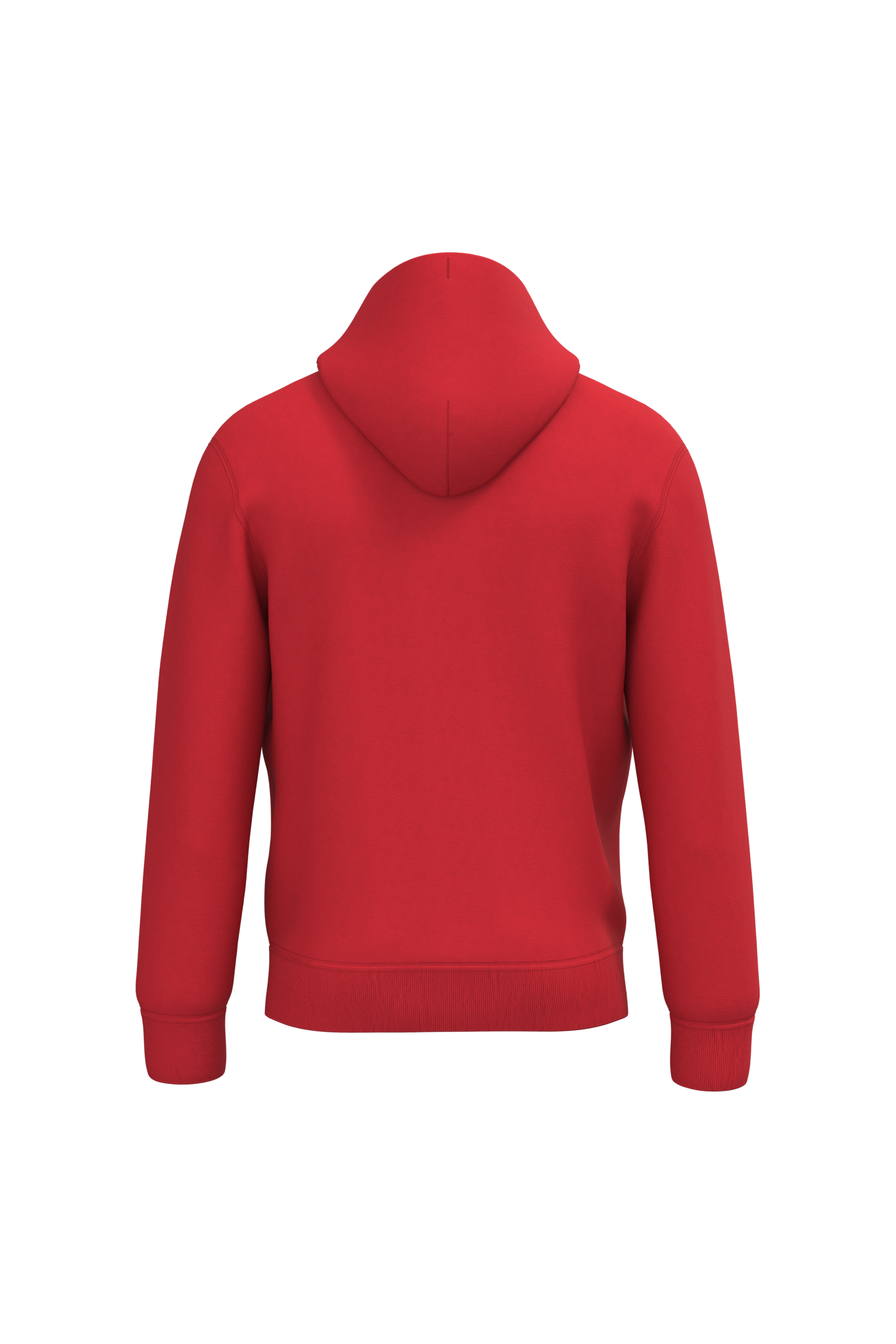 Native Spirit NS401 Bio-Hoodie Poppy Red – Rückseite