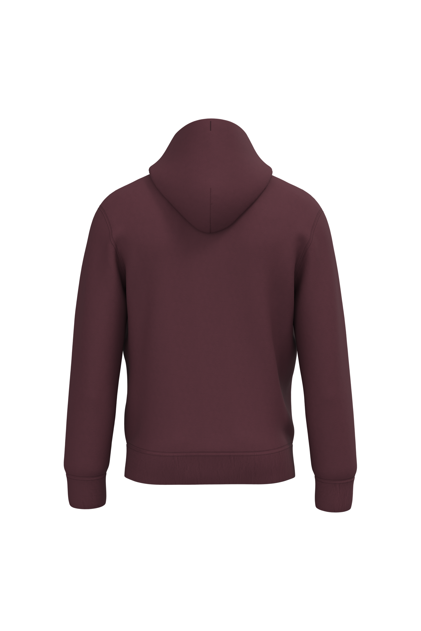 PS_NS401-B_DARKCHERRY.png Native Spirit NS401 Bio-Hoodie Dark Cherry – Rückseite