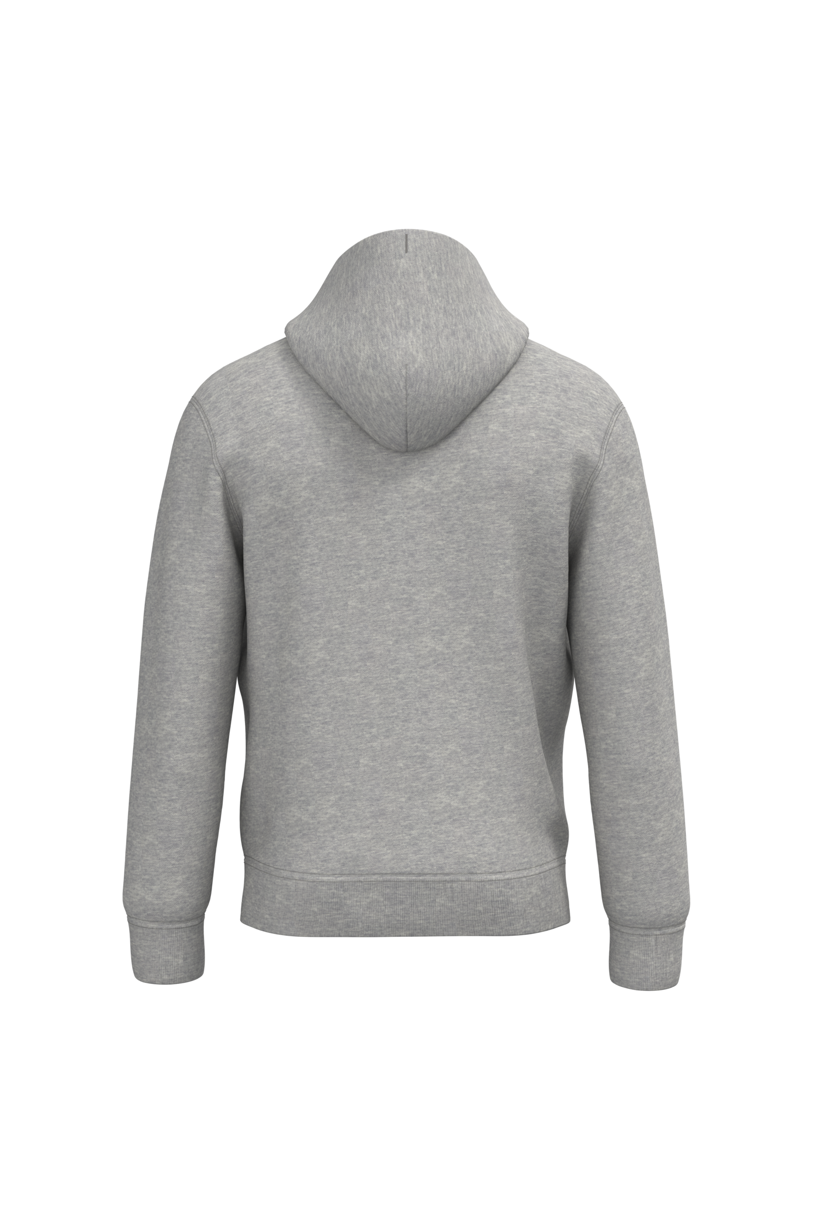 Native Spirit NS401 Bio-Hoodie Moon Grey Heather – Rückseite