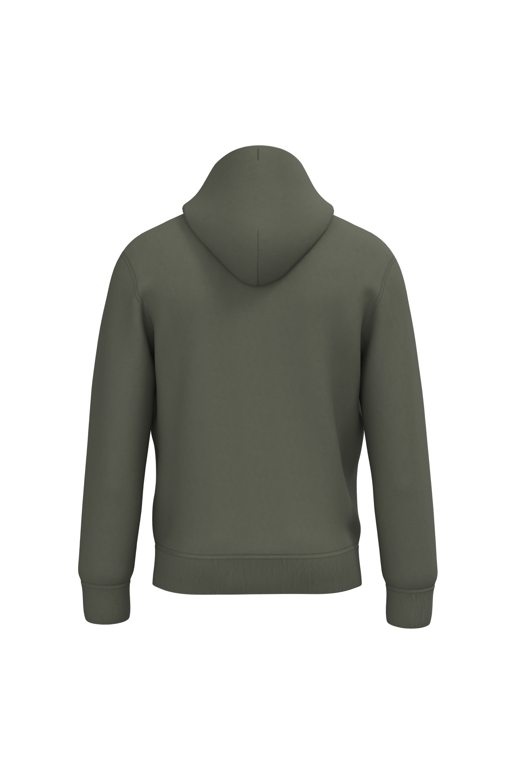 Native Spirit NS401 Bio-Hoodie Organic Khaki – Rückseite