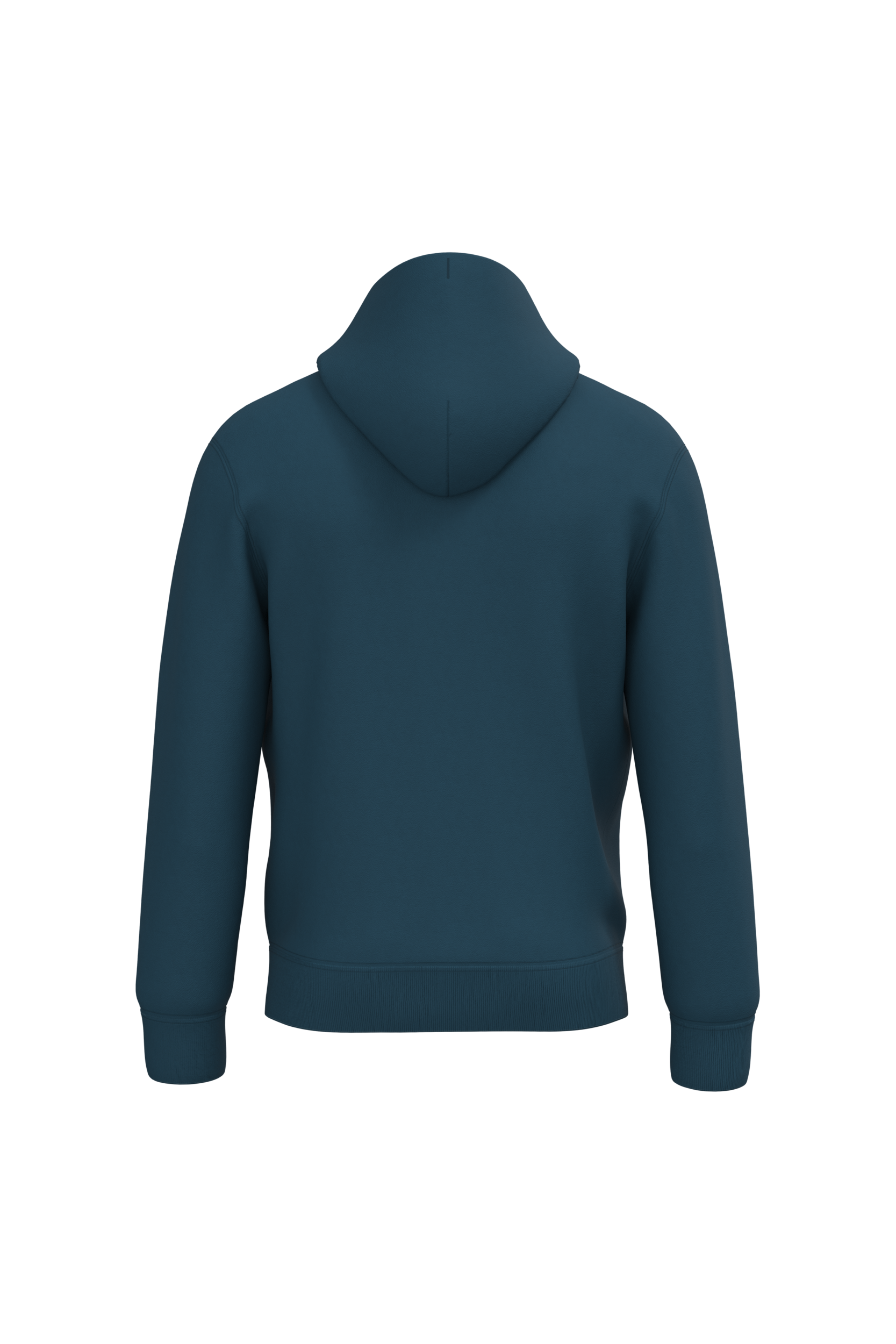 Native Spirit NS401 Bio-Hoodie Peacock Blue – Rückseite