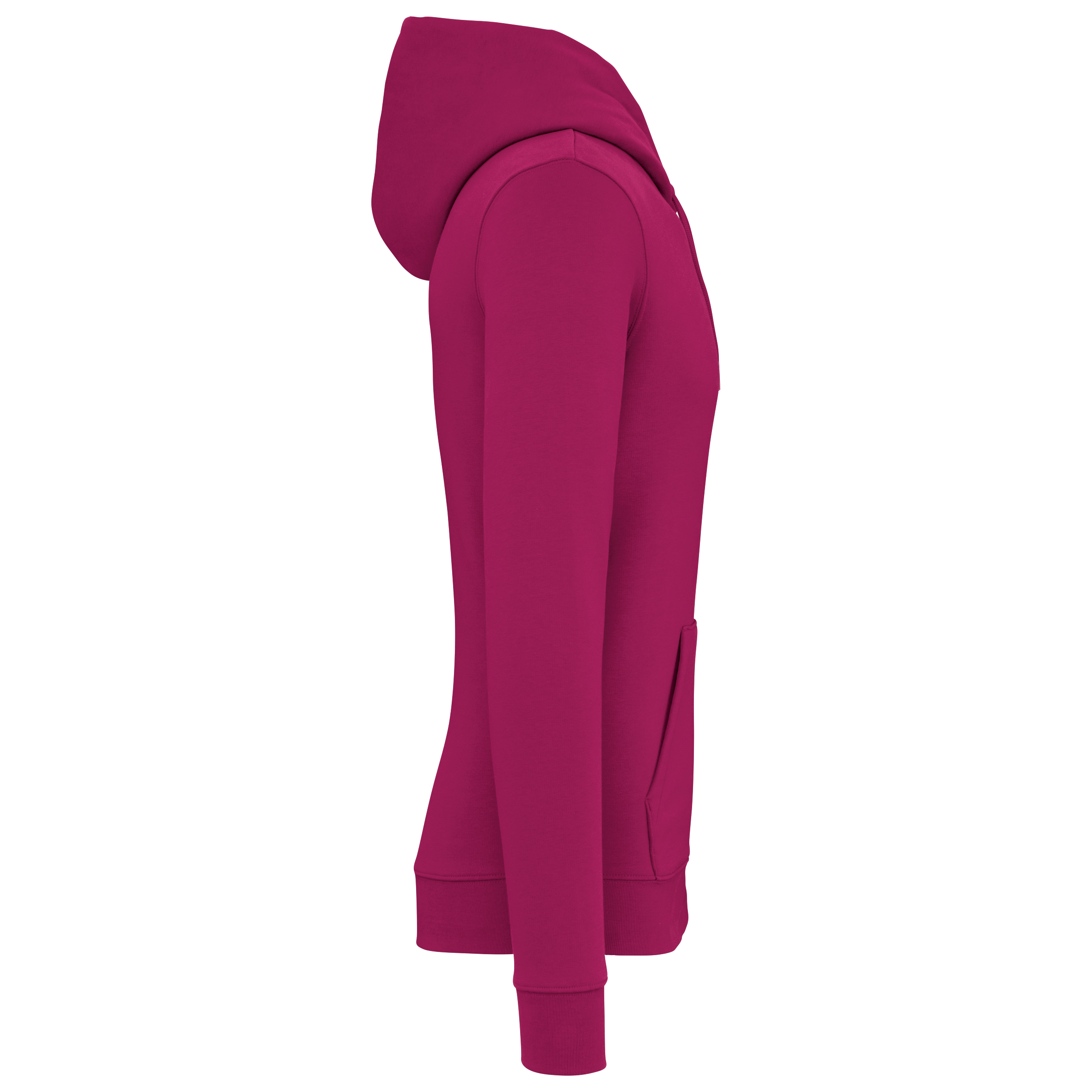 Native Spirit NS401 Bio-Hoodie Cherry Purple – Seitenansicht