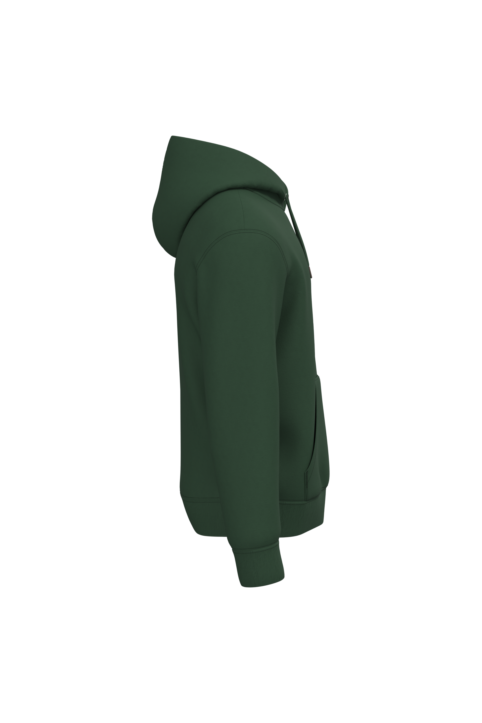 Native Spirit NS401 Bio-Hoodie Forest Green – Seitenansicht