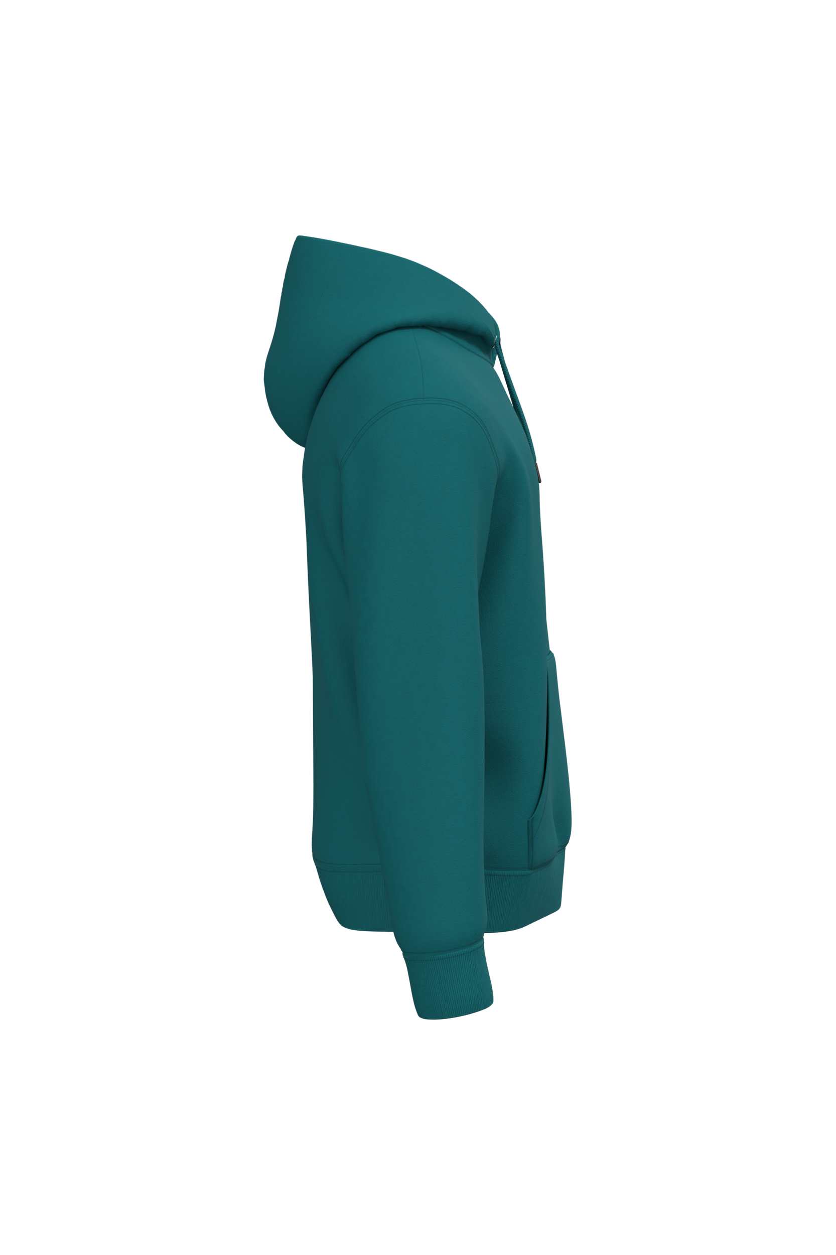 Native Spirit NS401 Bio-Hoodie Peacock Green – Seitenansicht
