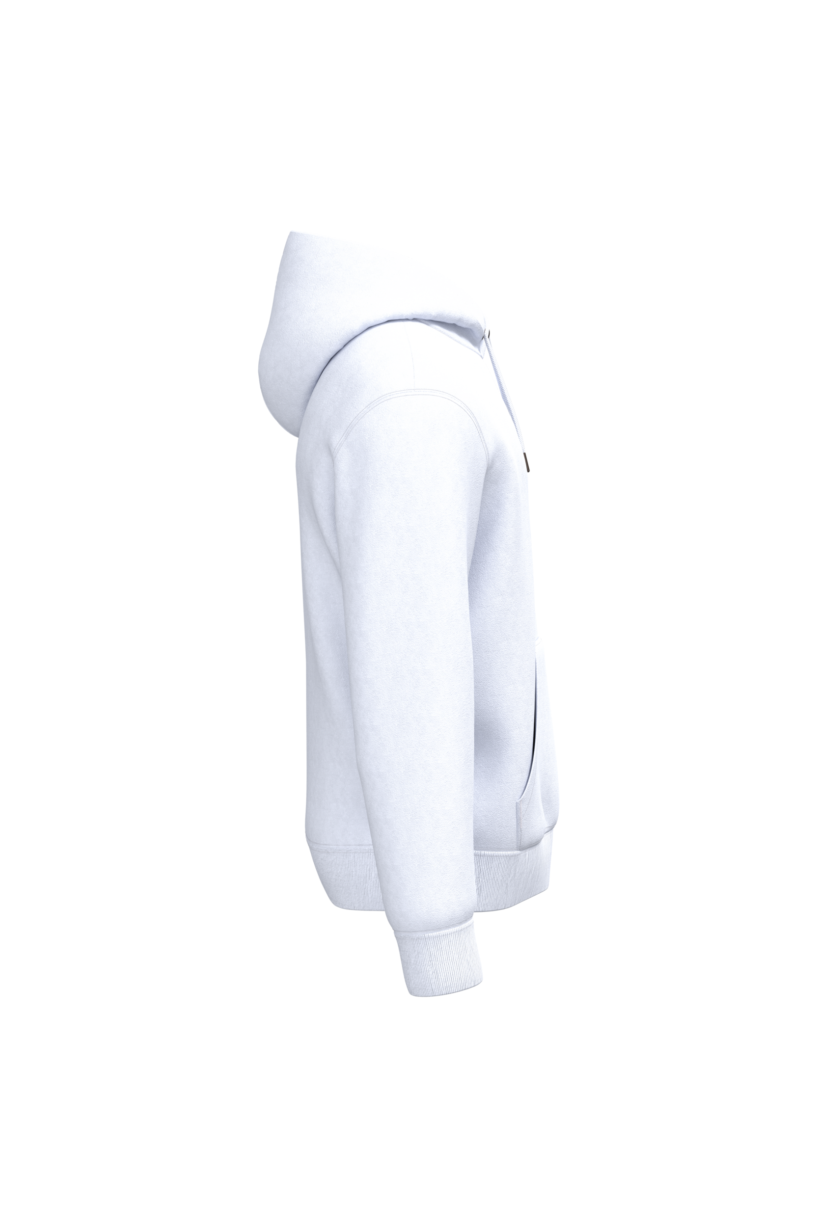 Native Spirit NS401 Bio-Hoodie White – Seitenansicht