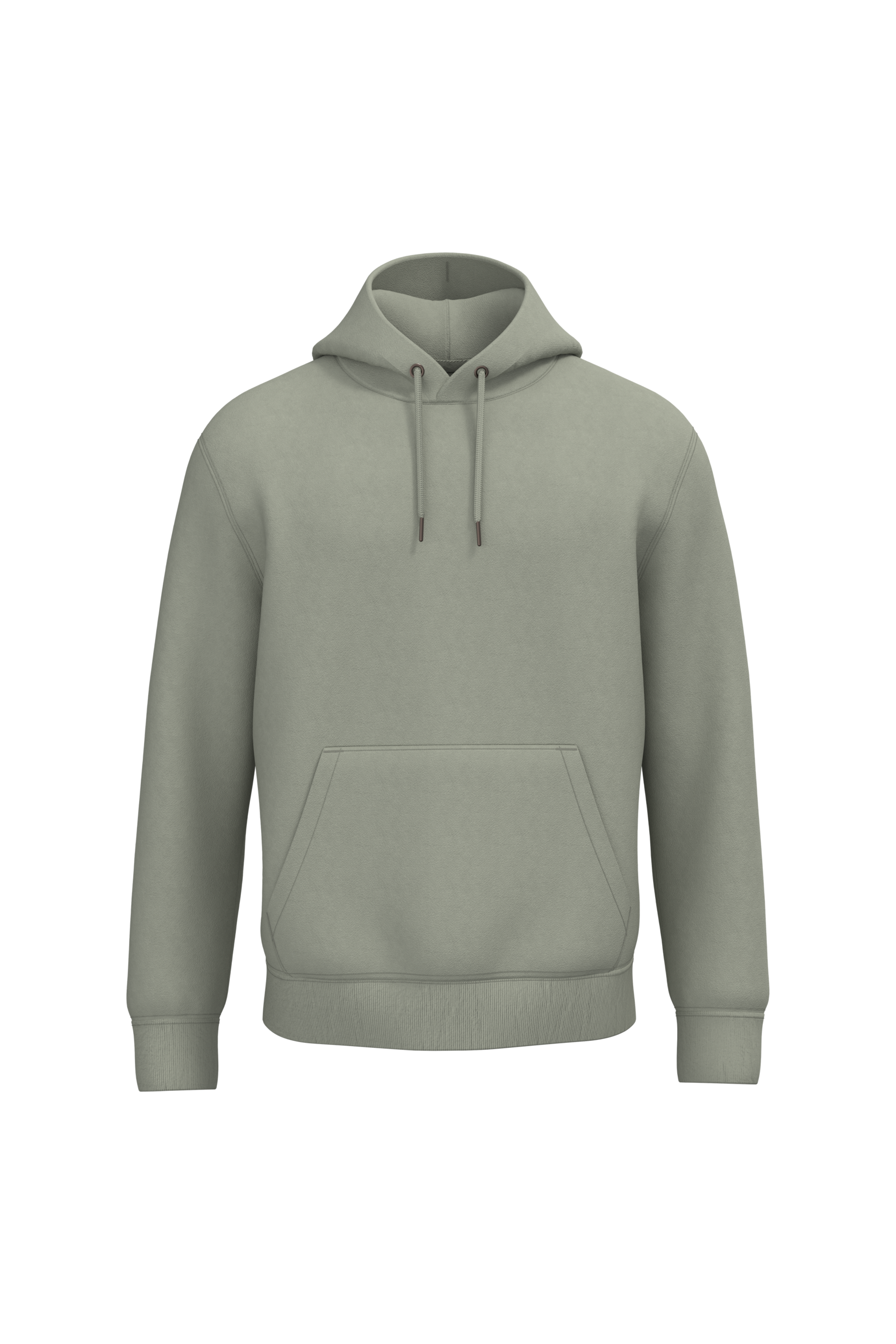 PS_NS401_ALMONDGREEN.png Native Spirit NS401 Bio-Hoodie Almond Green – Vorderseite