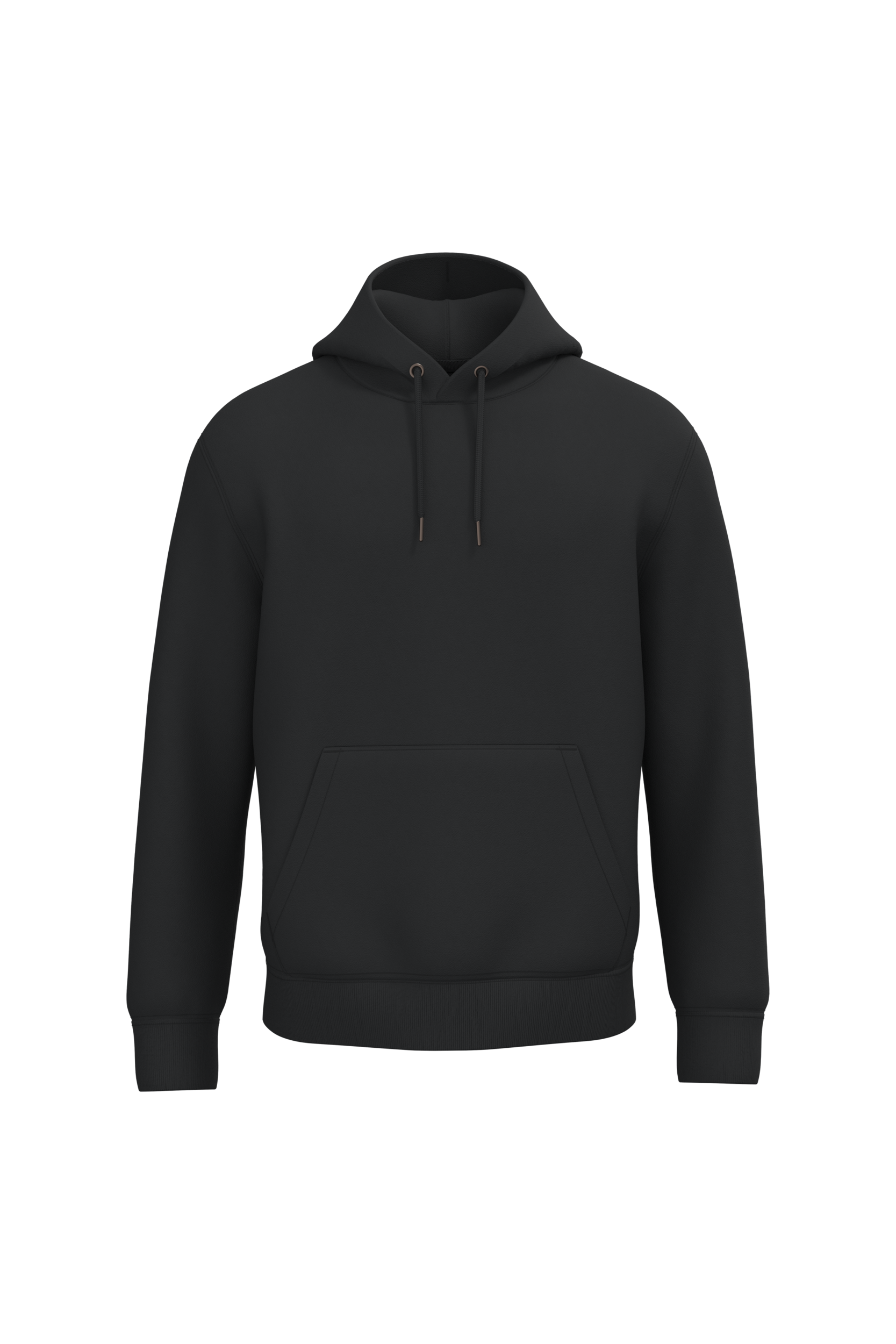 PS_NS401_BLACK.png Native Spirit NS401 Bio-Hoodie Black – Vorderseite