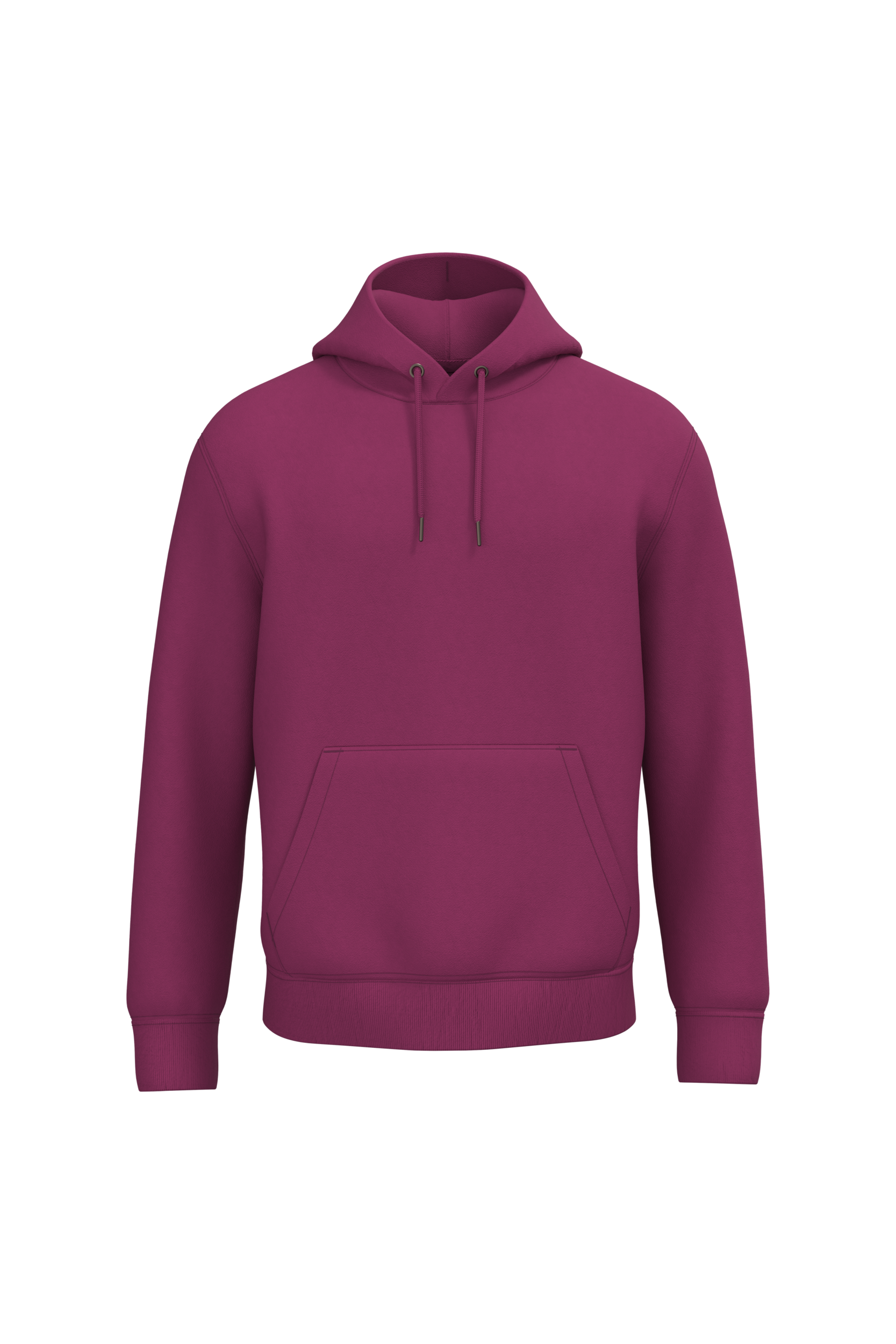 Native Spirit NS401 Bio-Hoodie Cherry Purple – Vorderseite