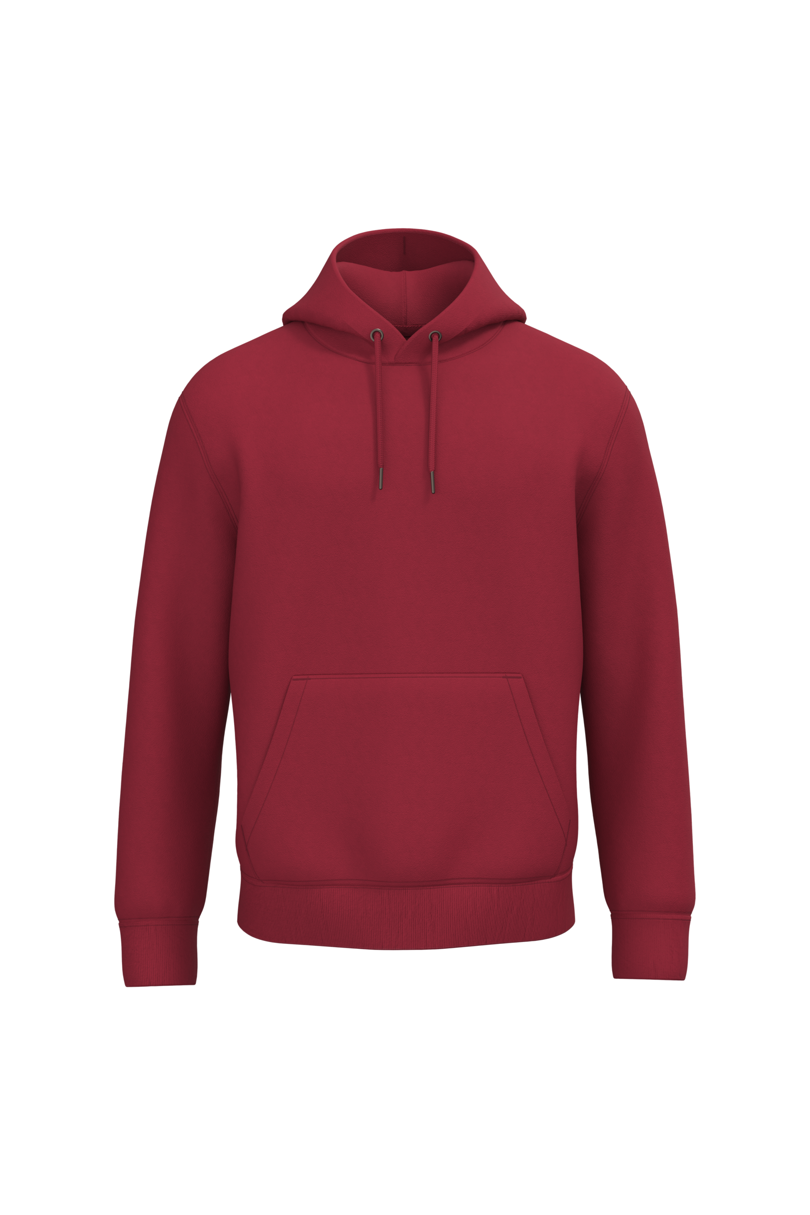 Native Spirit NS401 Bio-Hoodie Hibiscus Red – Vorderseite