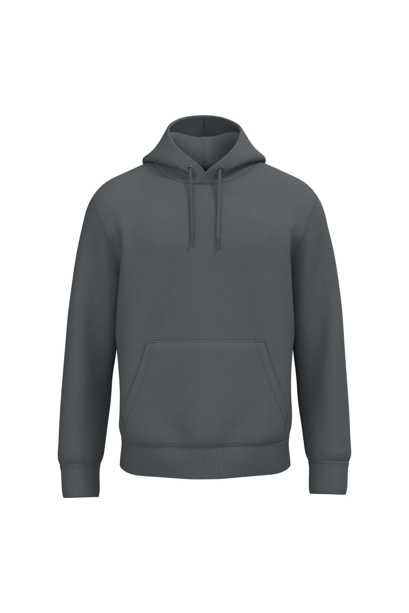 PS_NS401_IRONGREY.png Native Spirit NS401 Bio-Hoodie Iron Grey – Vorderseite