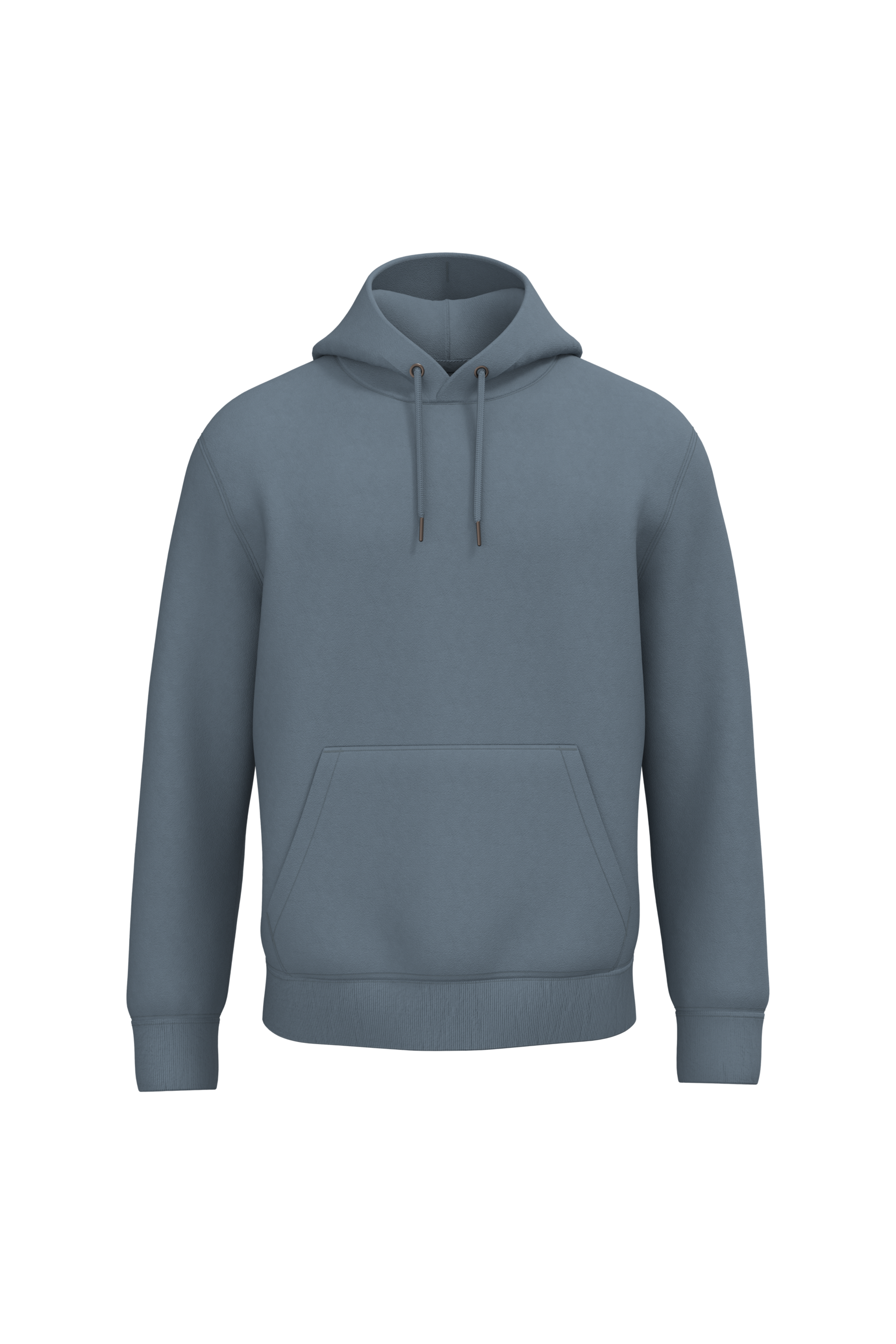 Native Spirit NS401 Bio-Hoodie Mineral Grey – Vorderseite