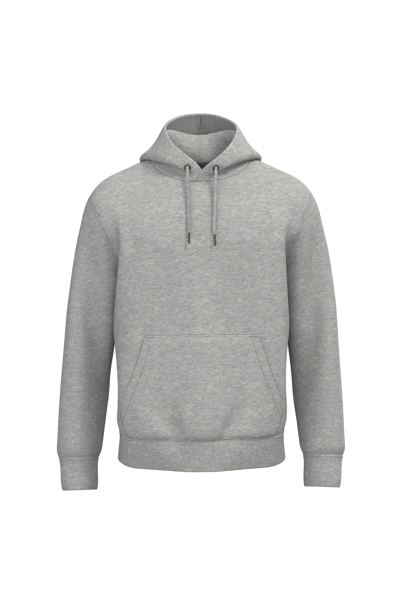 Native Spirit NS401 Bio-Hoodie Moon Grey Heather – Vorderseite
