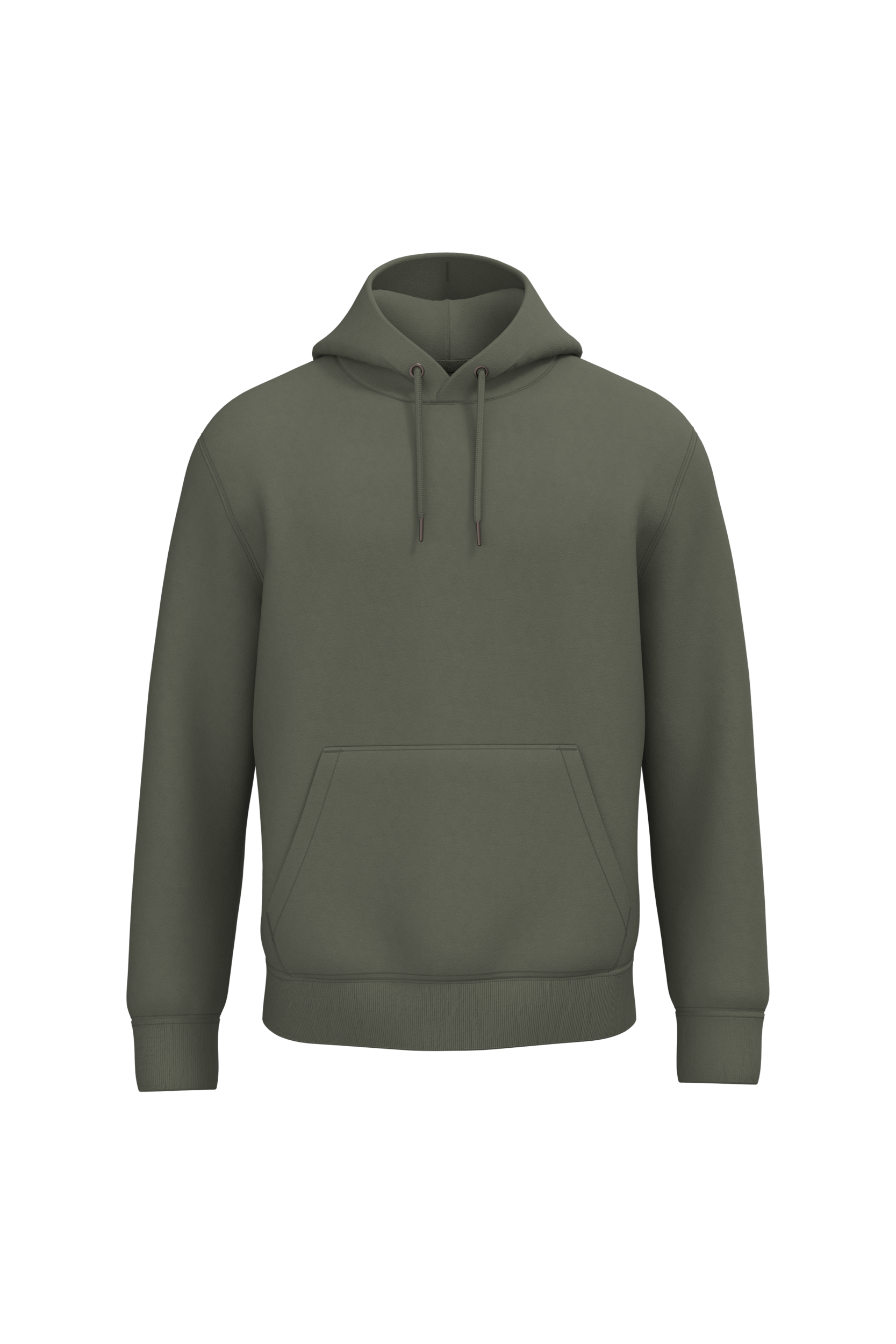 Native Spirit NS401 Bio-Hoodie Organic Khaki – Vorderseite