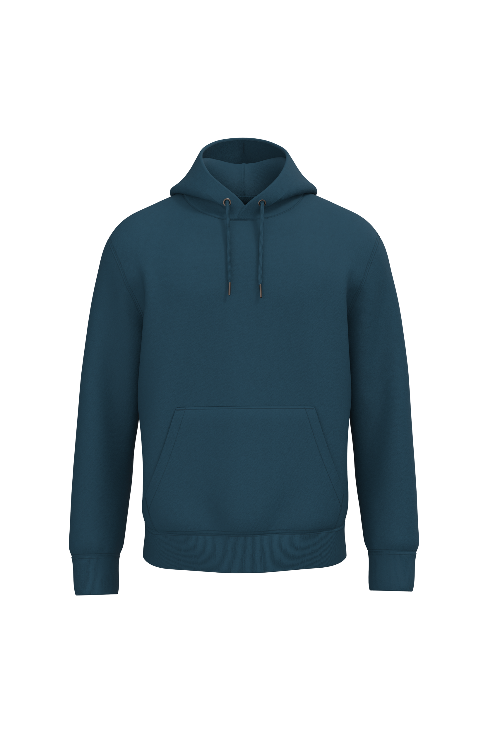 Native Spirit NS401 Bio-Hoodie Peacock Blue – Vorderseite