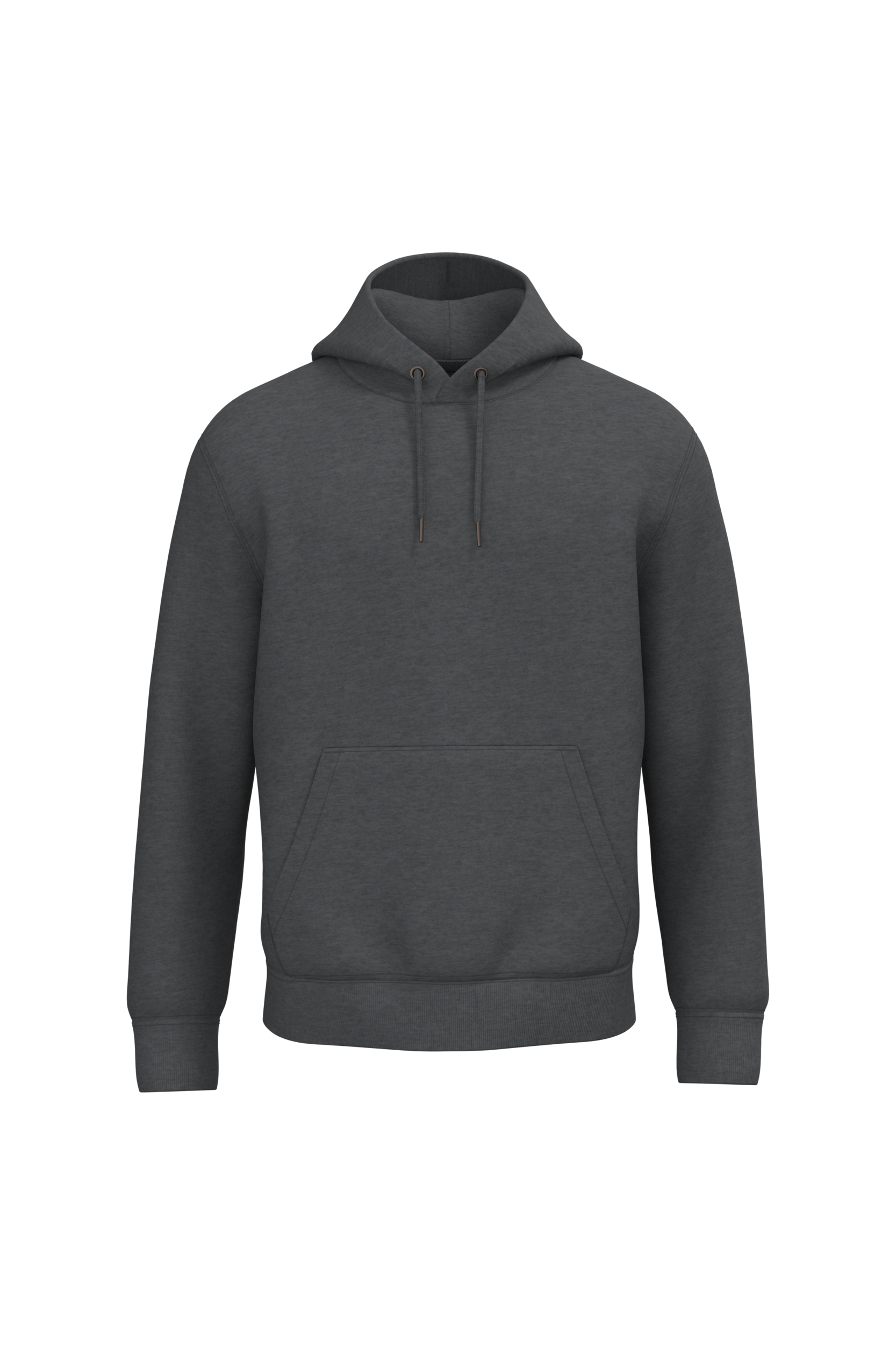 PS_NS401_VOLCANOGREYHEATHER.png Native Spirit NS401 Bio-Hoodie Volcano Grey Heather – Vorderseite