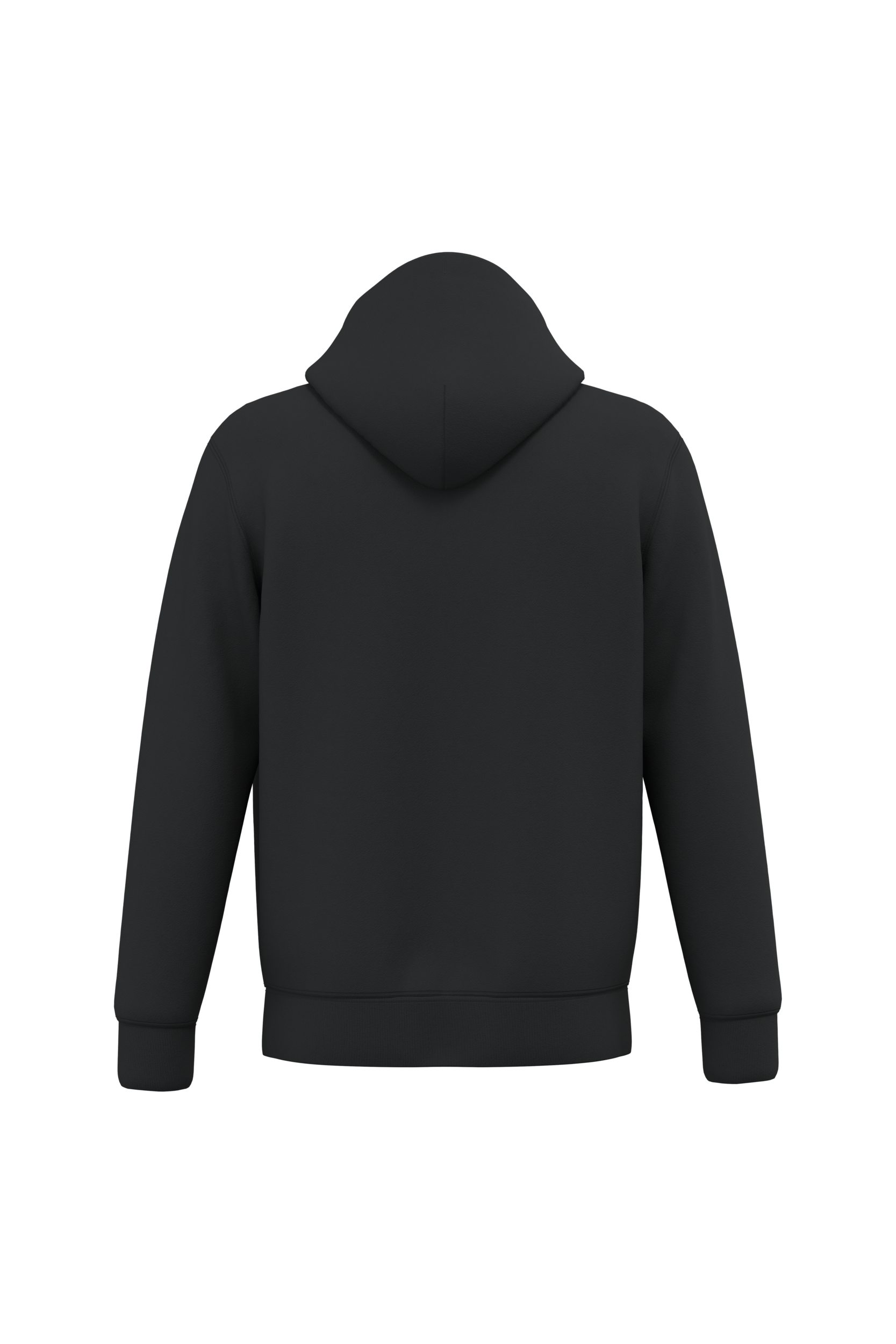 Native Spirit NS402 Bio-Zip-Hoodie Black – Rückseite