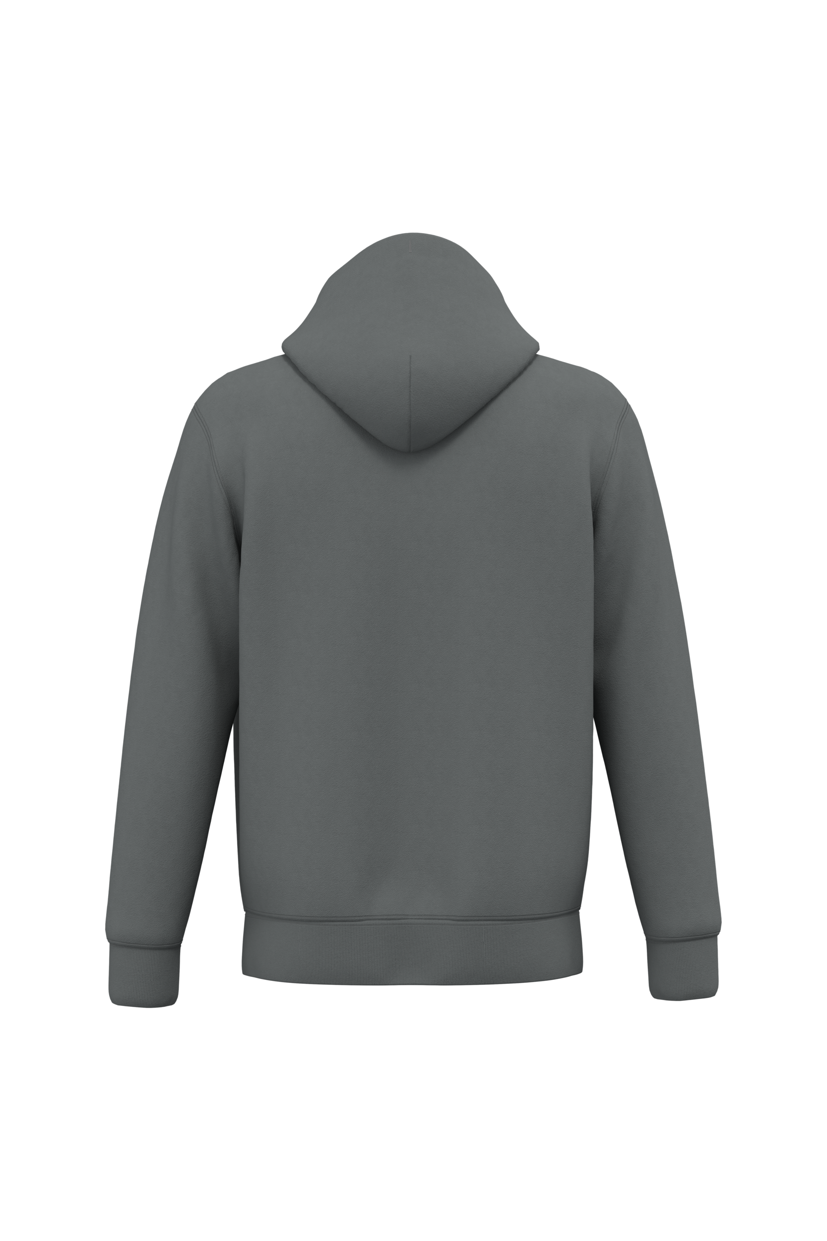 Native Spirit NS402 Bio-Zip-Hoodie Iron Grey – Rückseite