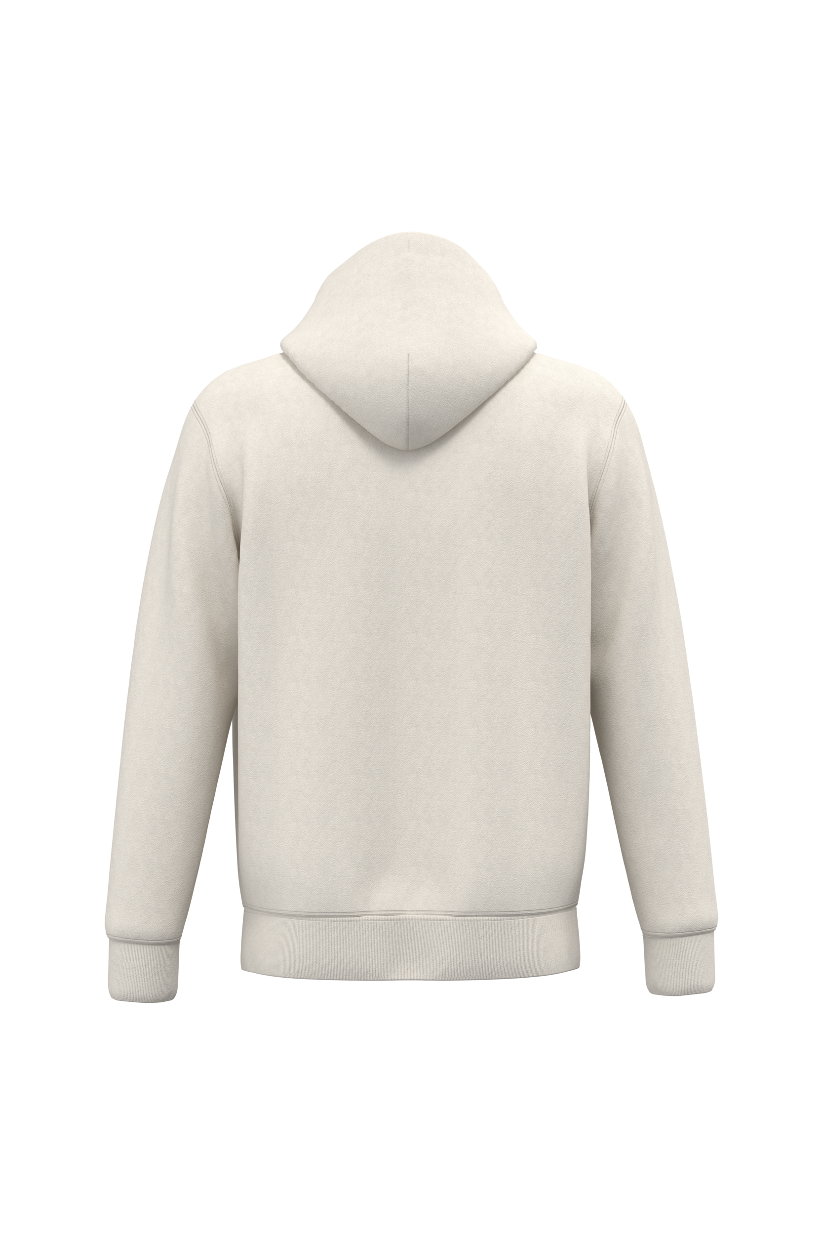 Native Spirit NS402 Bio-Zip-Hoodie Ivory – Rückseite