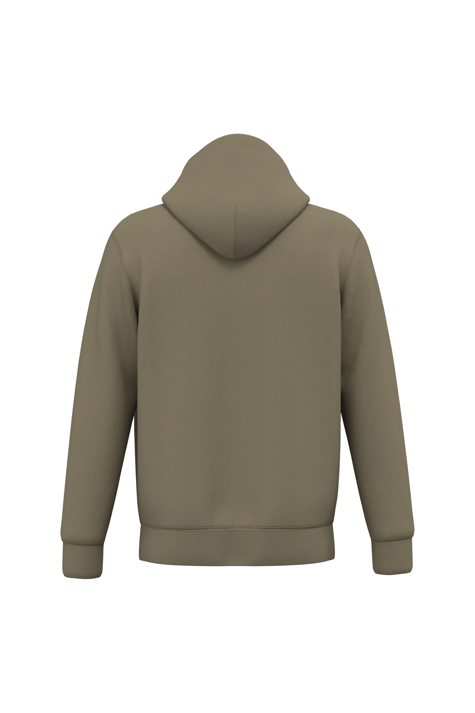 Native Spirit NS402 Bio-Zip-Hoodie Light Olive Green – Rückseite