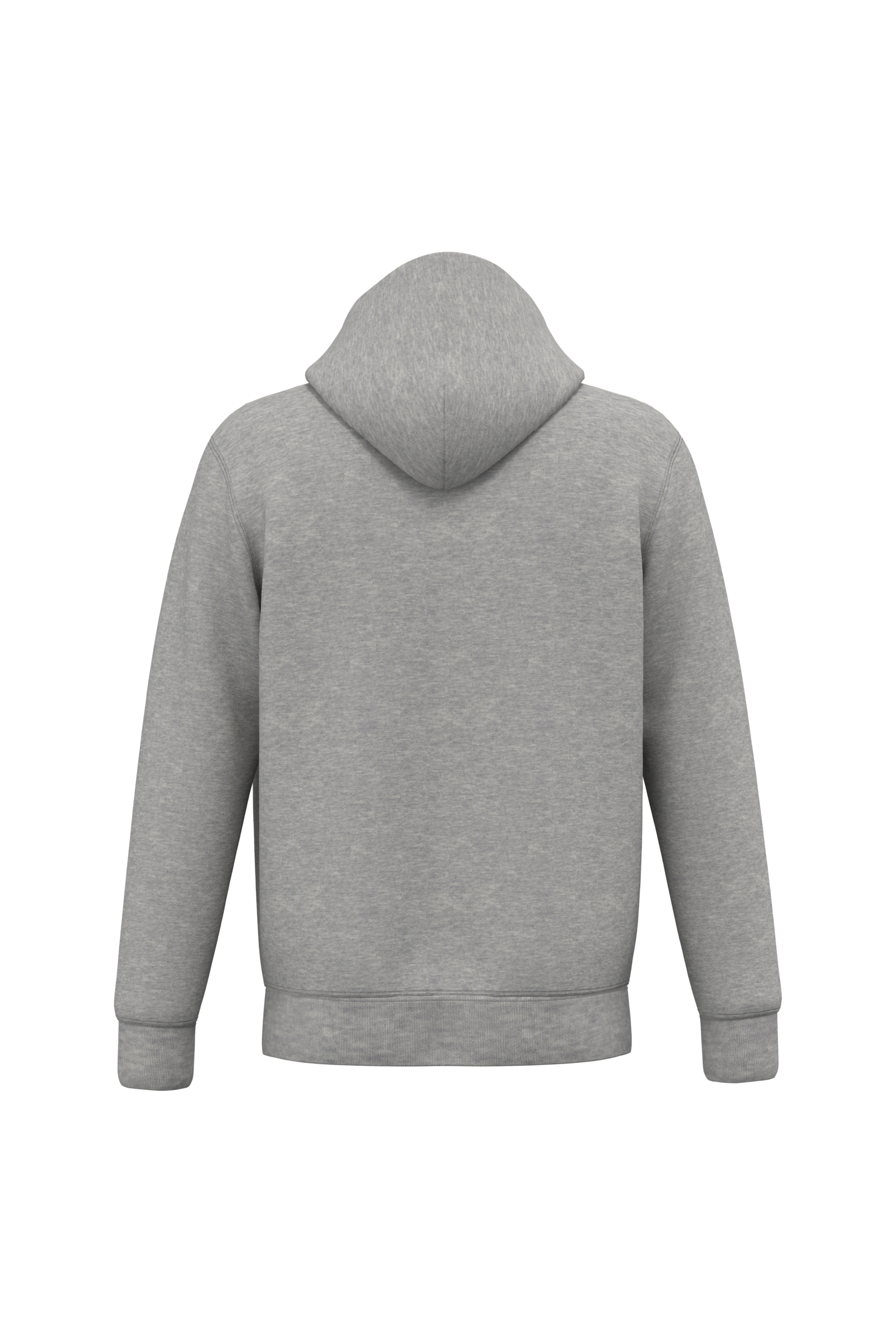 Native Spirit NS402 Bio-Zip-Hoodie Moon Grey Heather – Rückseite