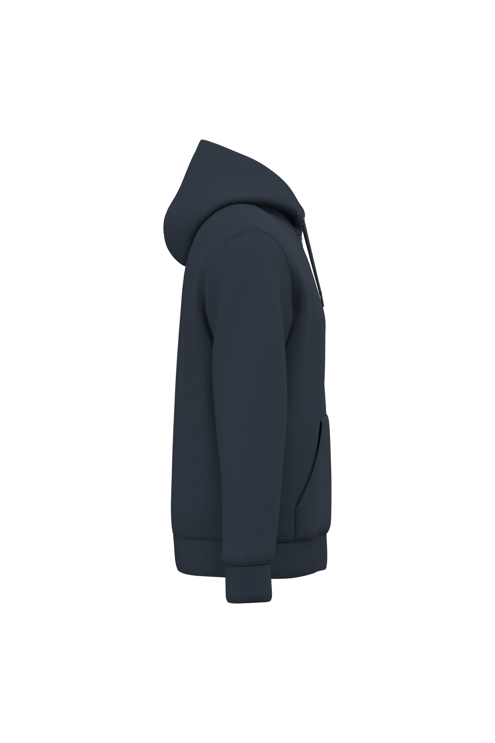 Native Spirit NS402 Bio-Zip-Hoodie Navy Blue – Seitenansicht